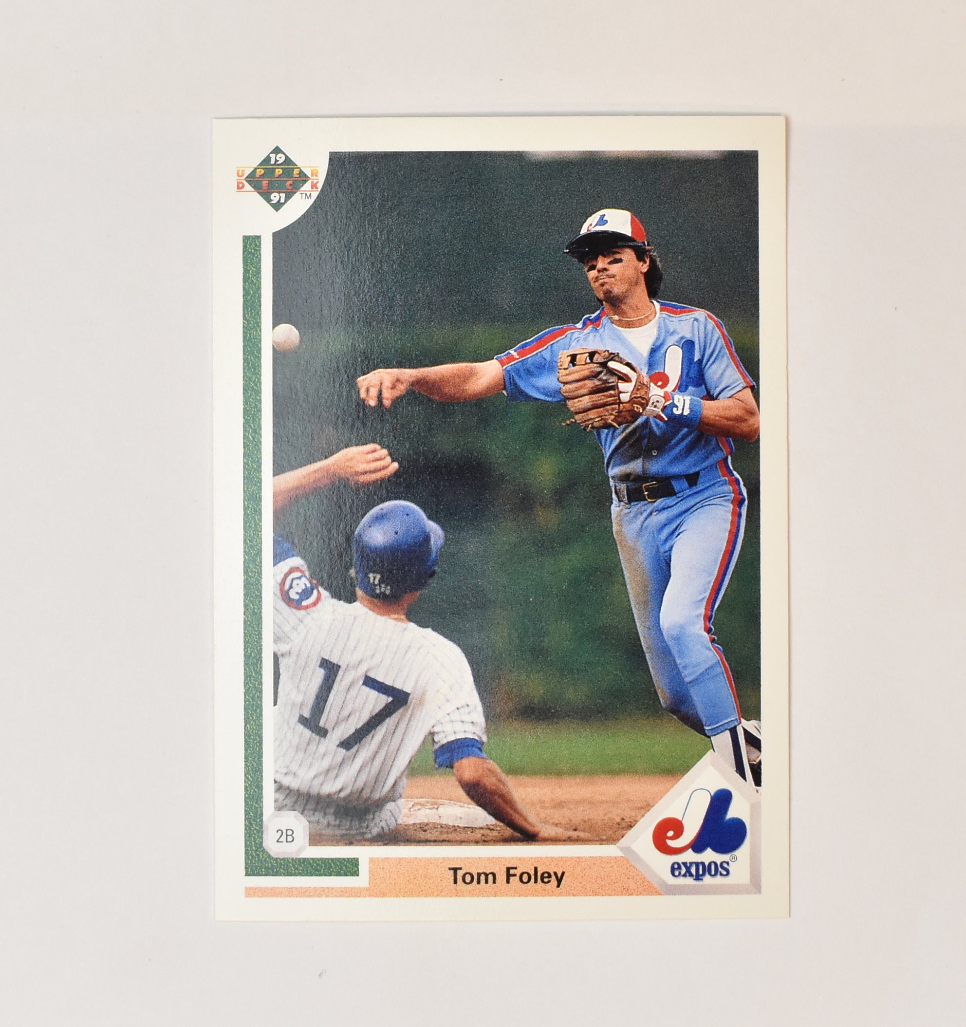 Tom Foley 381 Upper Deck 1991 Baseball Card Montreal Expos