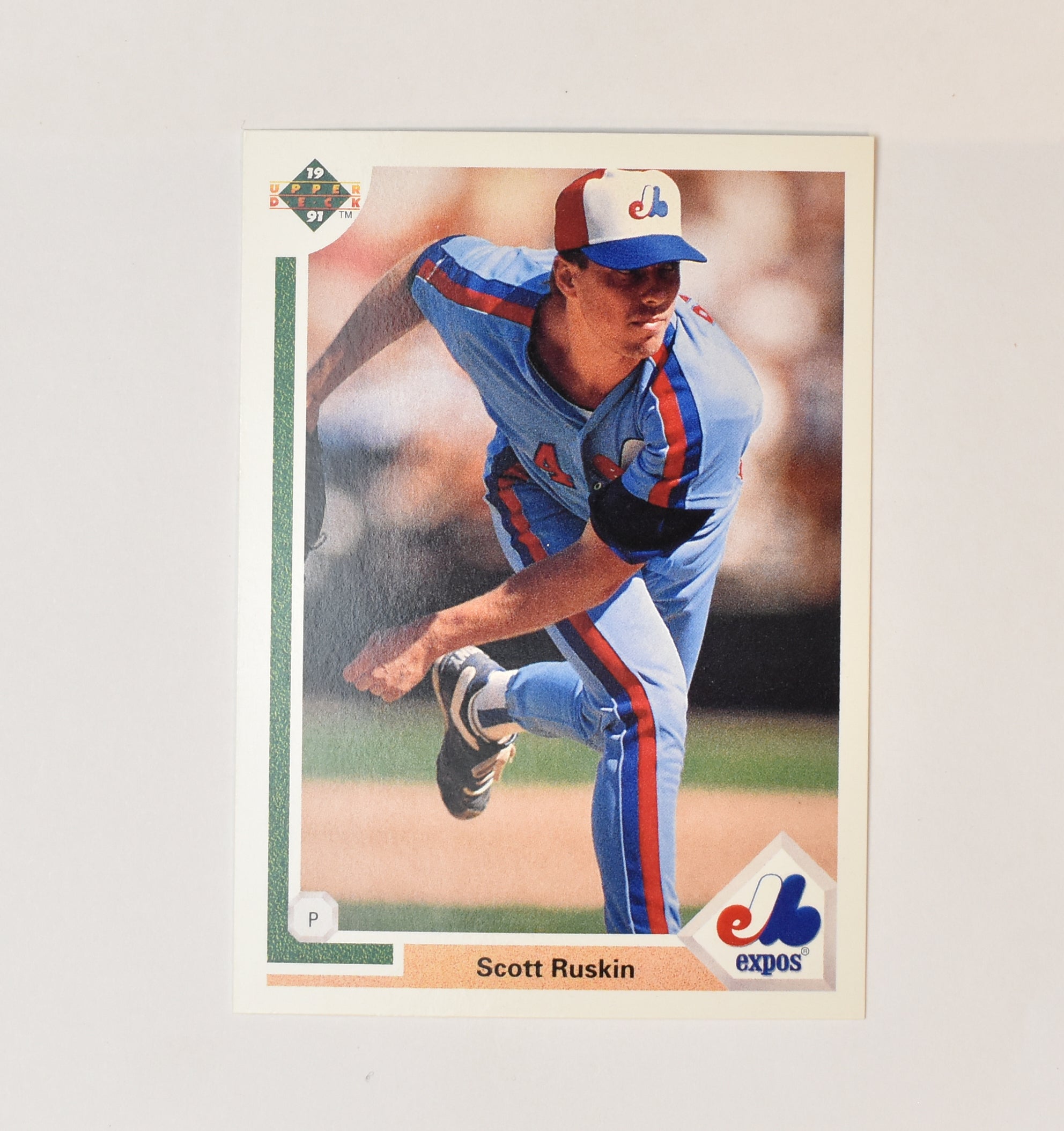 Scott Ruskin 383 Upper Deck 1991 Baseball Card Montreal Expos