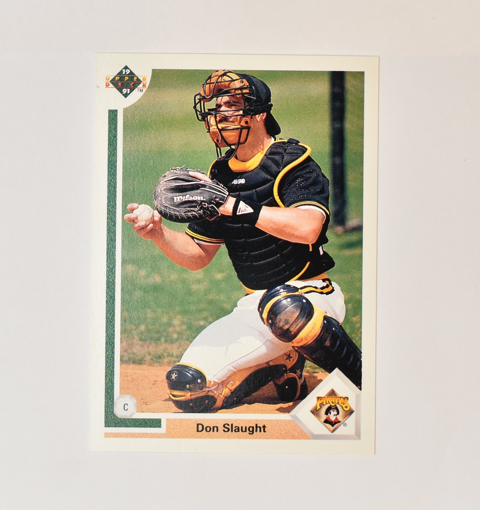 Don Slaught 181 Upper Deck 1991 Baseball Card Pittsburg Pirates