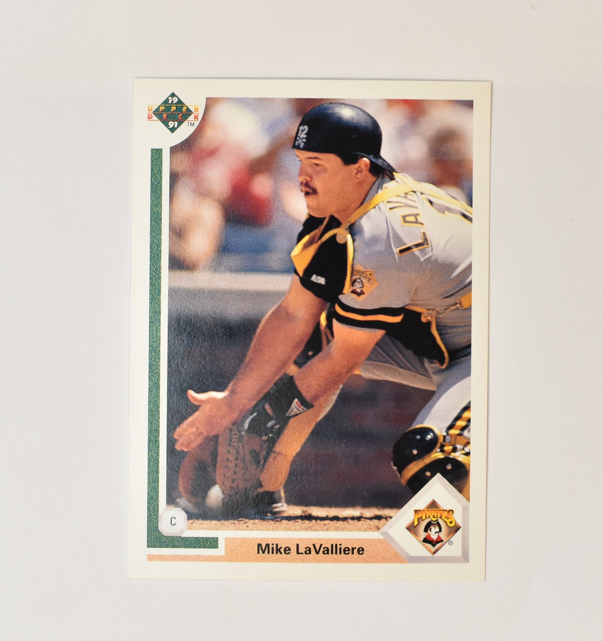 Mike LaValliere 129 Upper Deck 1991 Baseball Card Pittsburg Pirates