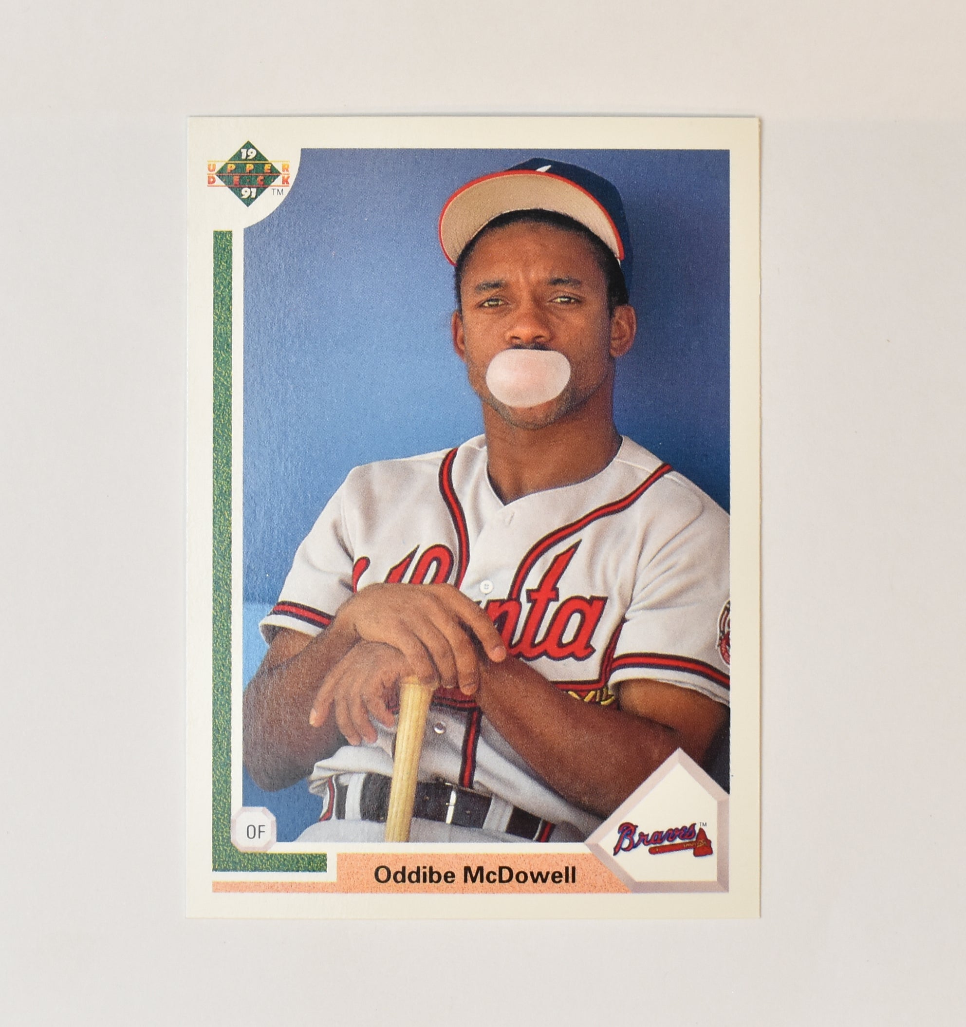 Oddibe McDowell 497 Upper Deck Baseball Card 1991 Atlanta Braves