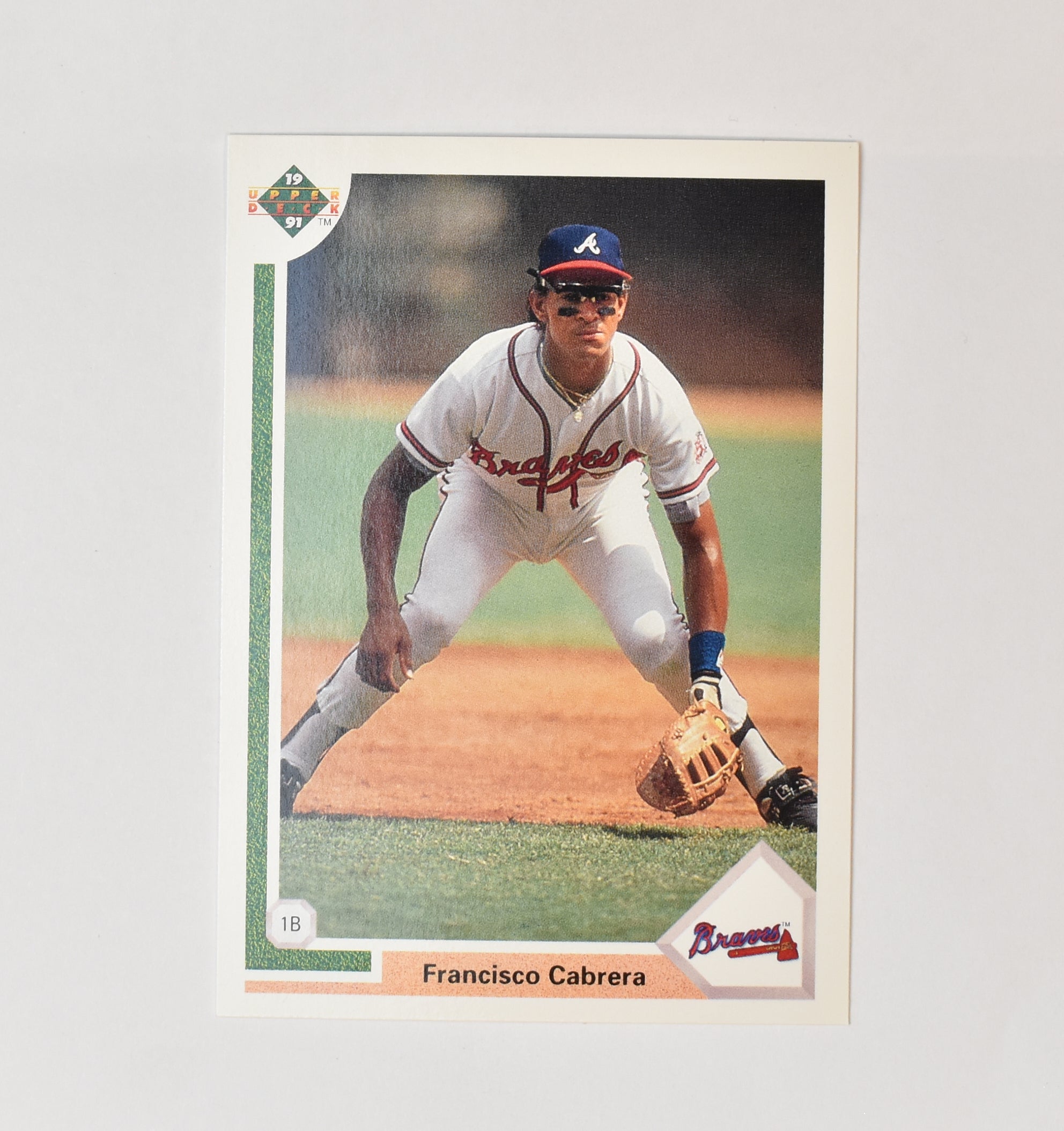 Francisco Cabrera 439 Upper Deck Baseball Card 1991 Atlanta Braves