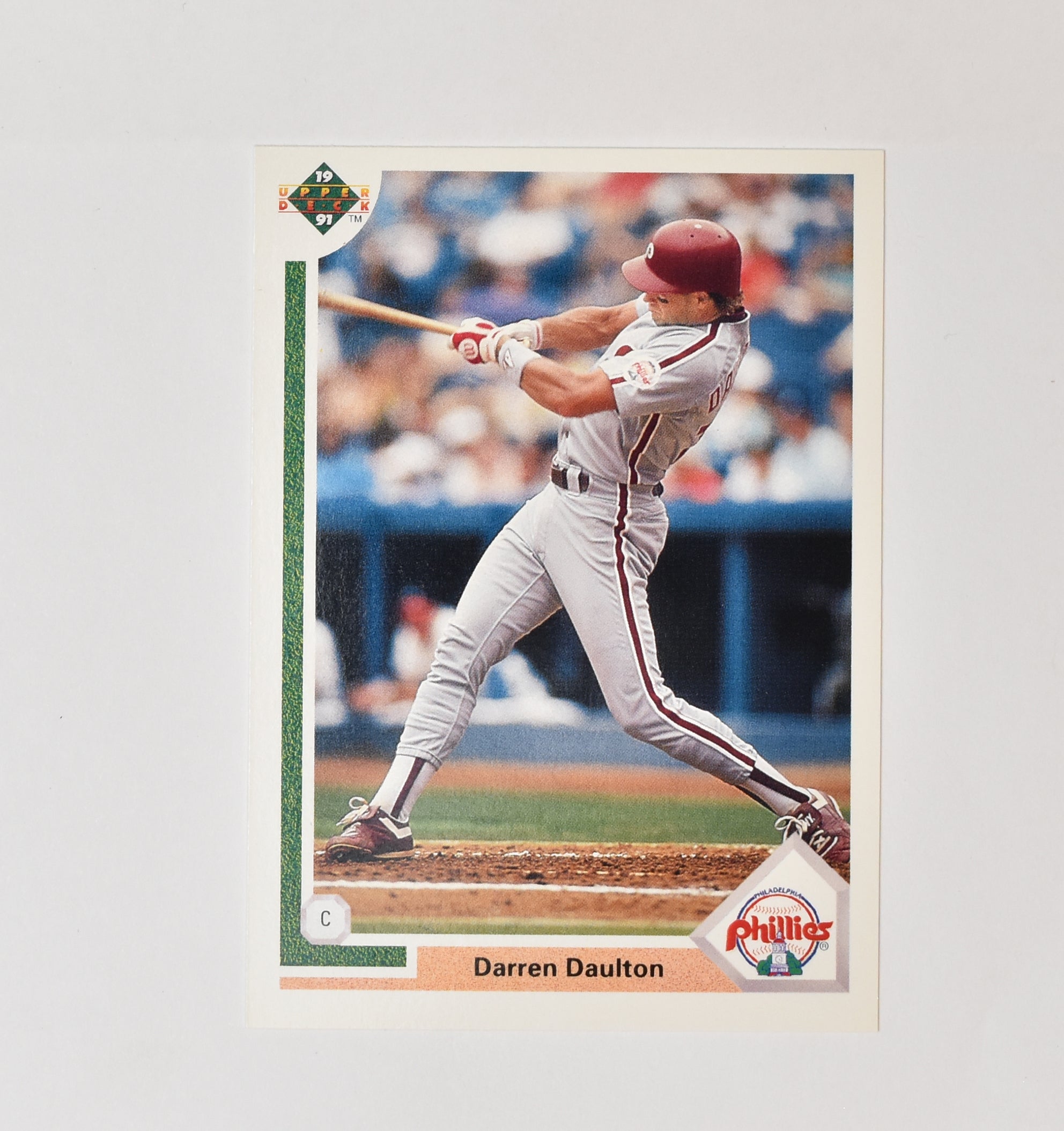 Darren Daulton 408 Upper Deck 1991 Baseball Card Philadelphia Phillies