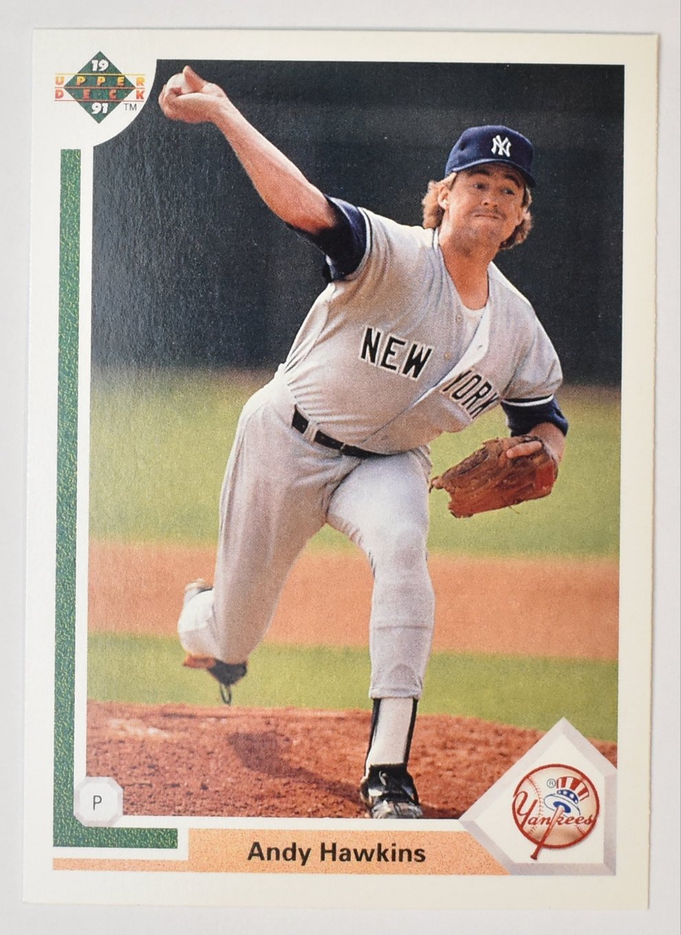 Andy Hawkins 333 Upper Deck 1991 Baseball Card New York Yankees