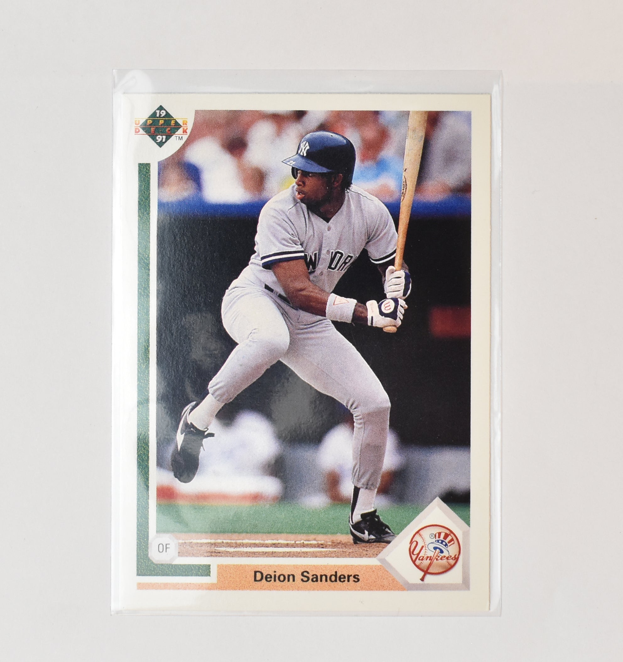 Deion Sanders 352 Upper Deck 1991 Baseball Card New York Yankees