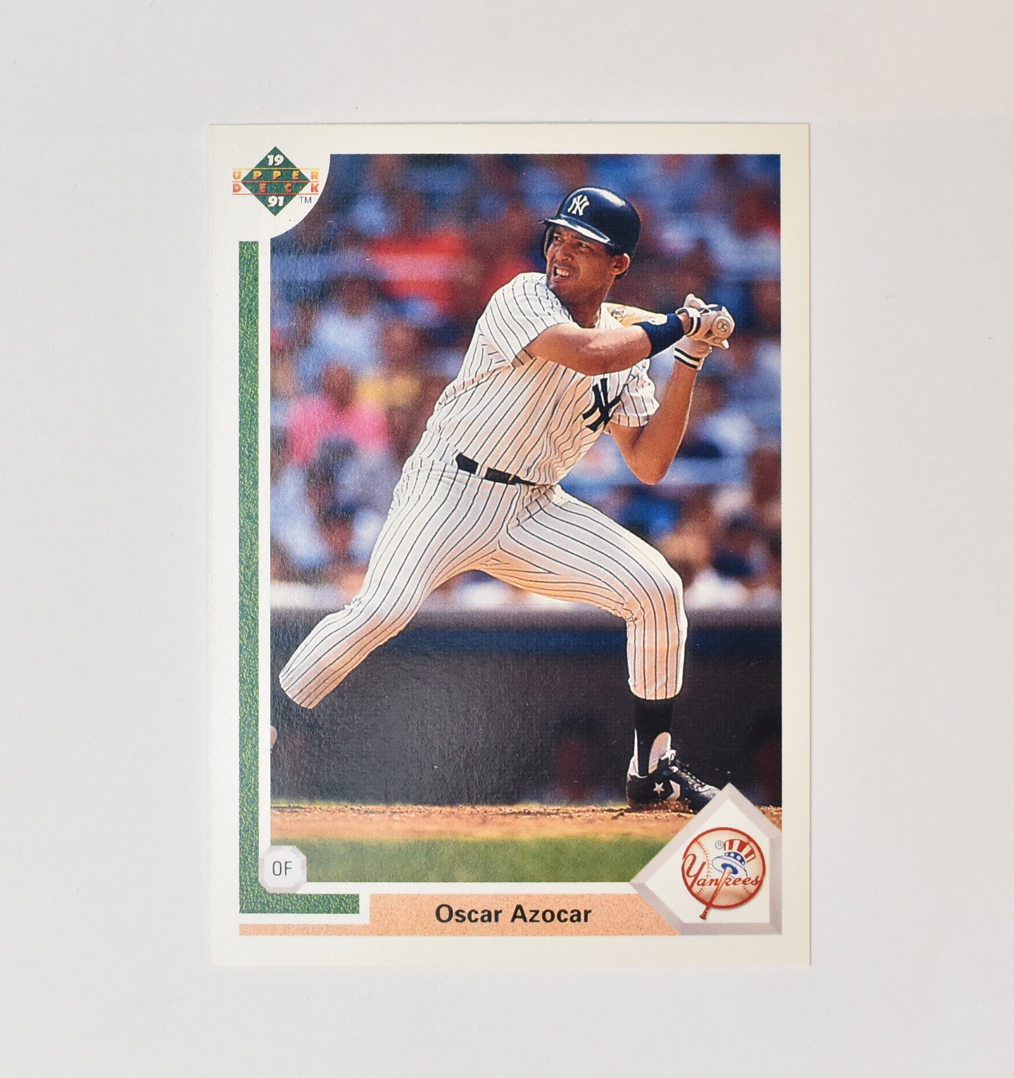 Oscar Azocar 464 Upper Deck 1991 Baseball Card New York Yankees