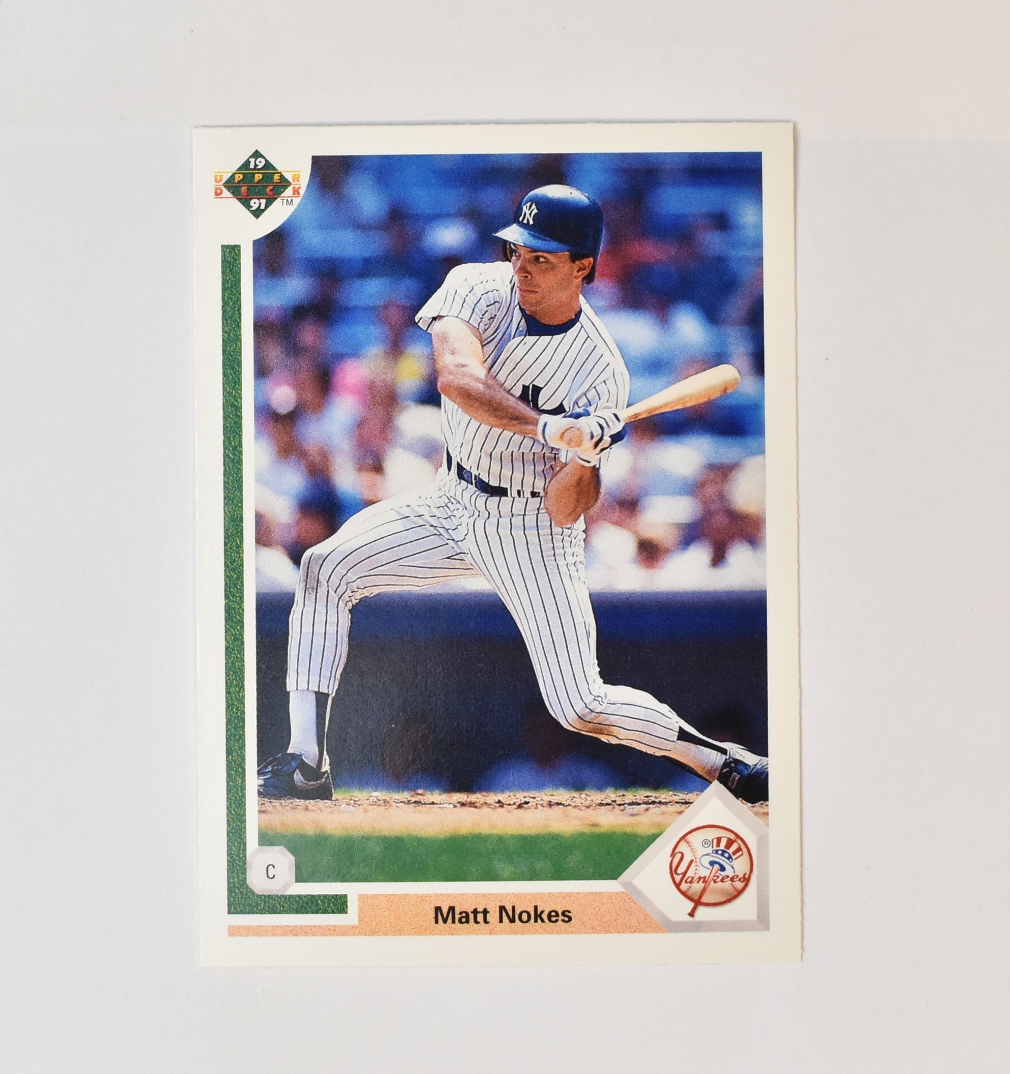 Matt Nokes 673 Upper Deck 1991 Baseball Card New York Yankees