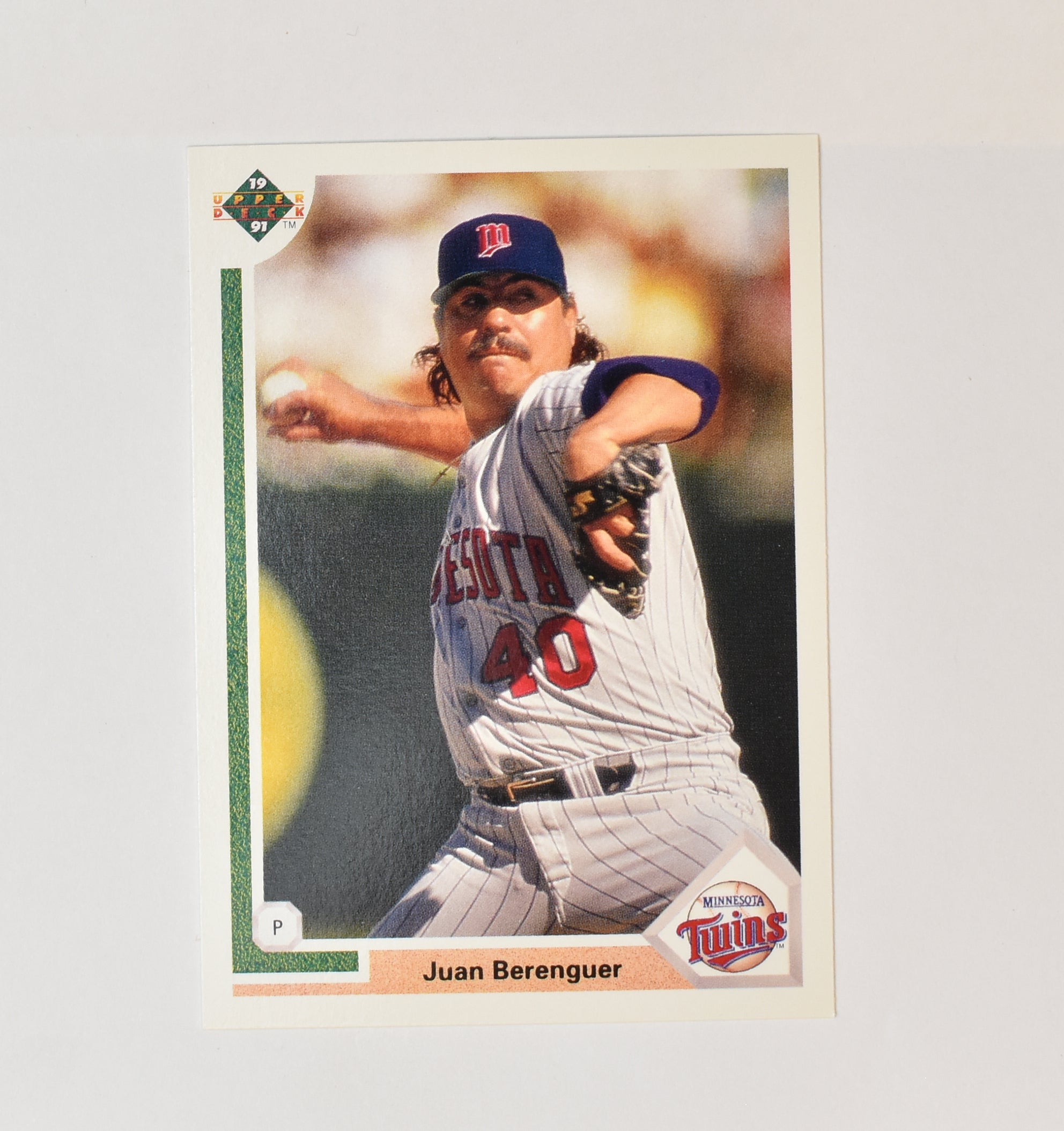 Juan Berenguer 411 Upper Deck 1991 Baseball Card Minnesota Twins