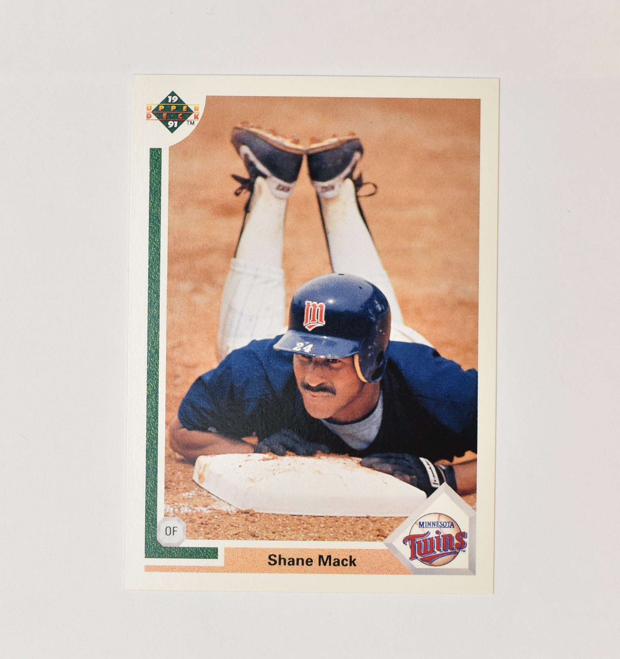 Shane Mack 188 Upper Deck 1991 Baseball Card Minnesota Twins