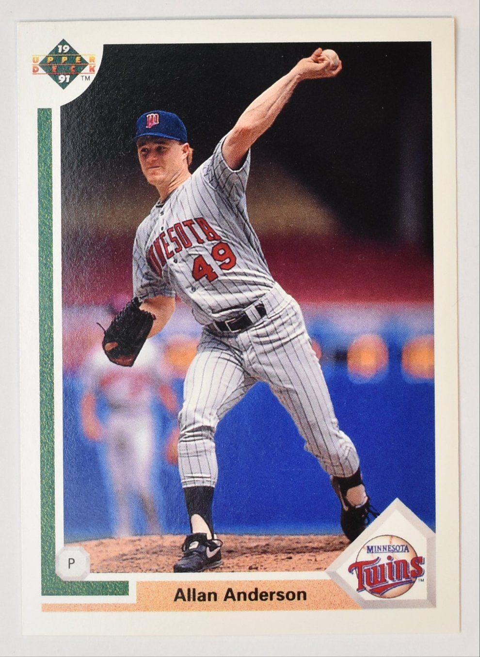 Allan Anderson 503 Upper Deck 1991 Baseball Card Minnesota Twins