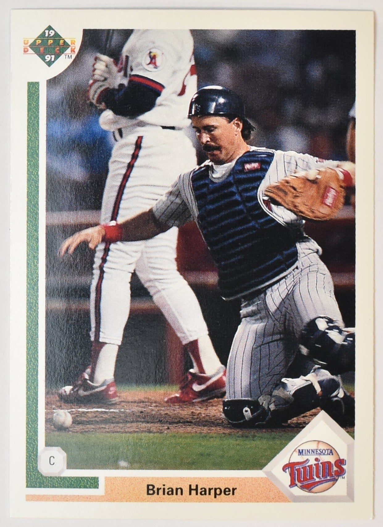 Brian Harper 212 Upper Deck 1991 Baseball Card Minnesota Twins