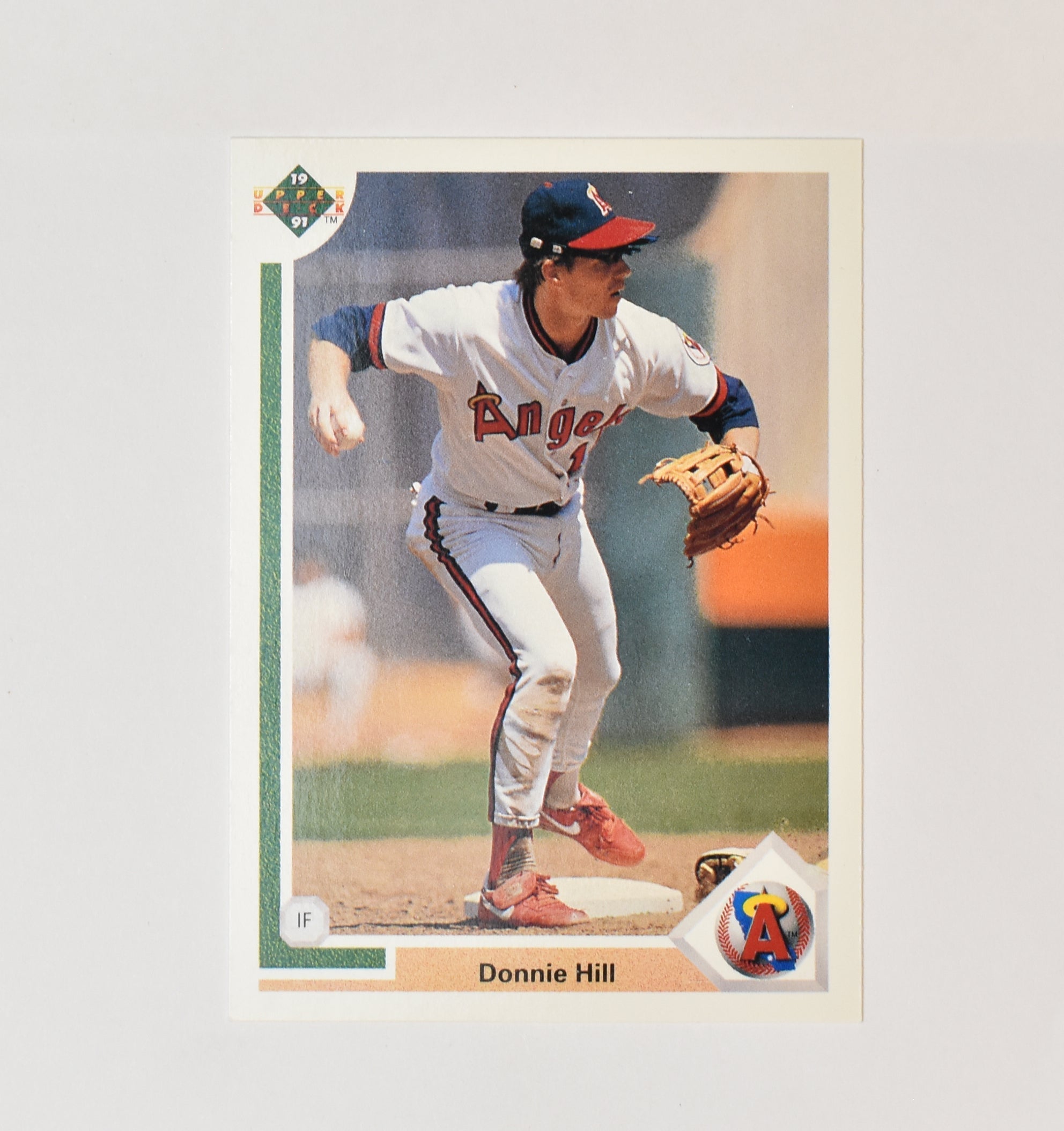 Donnie Hill 211 Upper Deck 1991 Baseball Card Angels