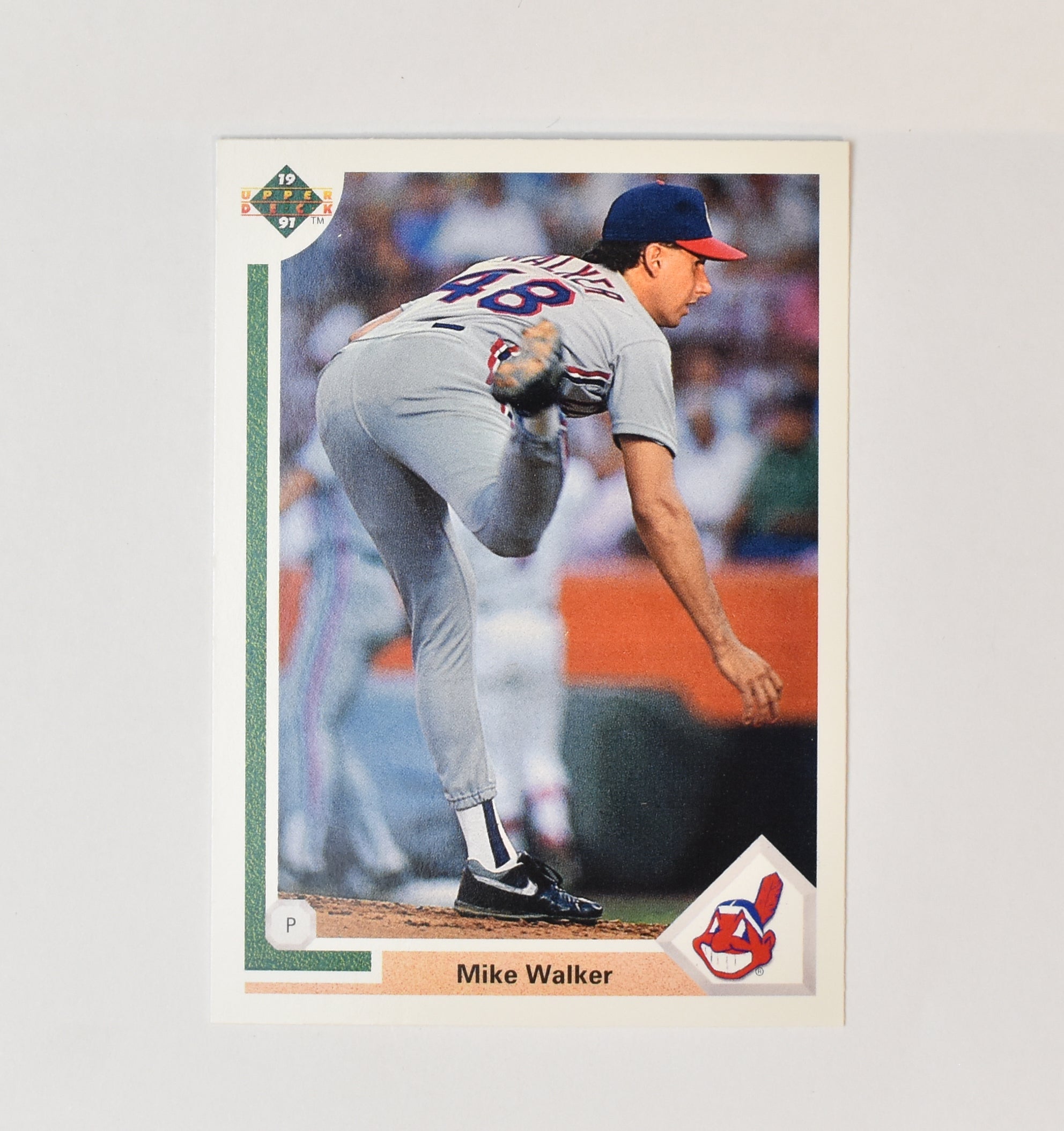 Mike Walker 694 Upper Deck 1991 Baseball Card Cleveland Indians