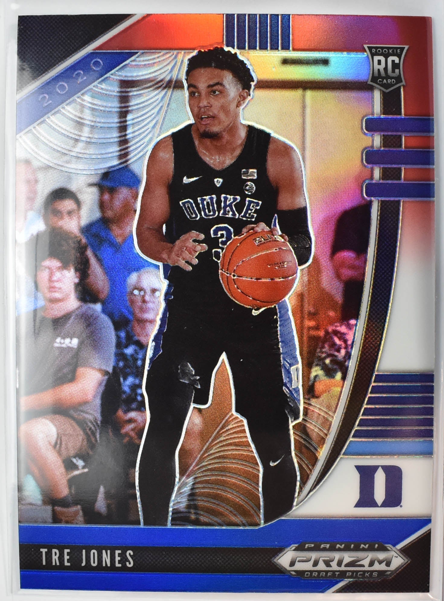 Tre Jones 77 RC Panini Prizm Red White Blue 2020 Draft Picks