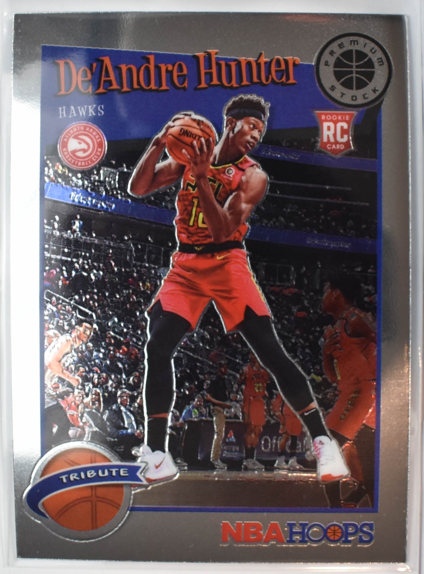 De Andre Hunter RC 299 Panini Hoops Premium Stock 2020 Tribute