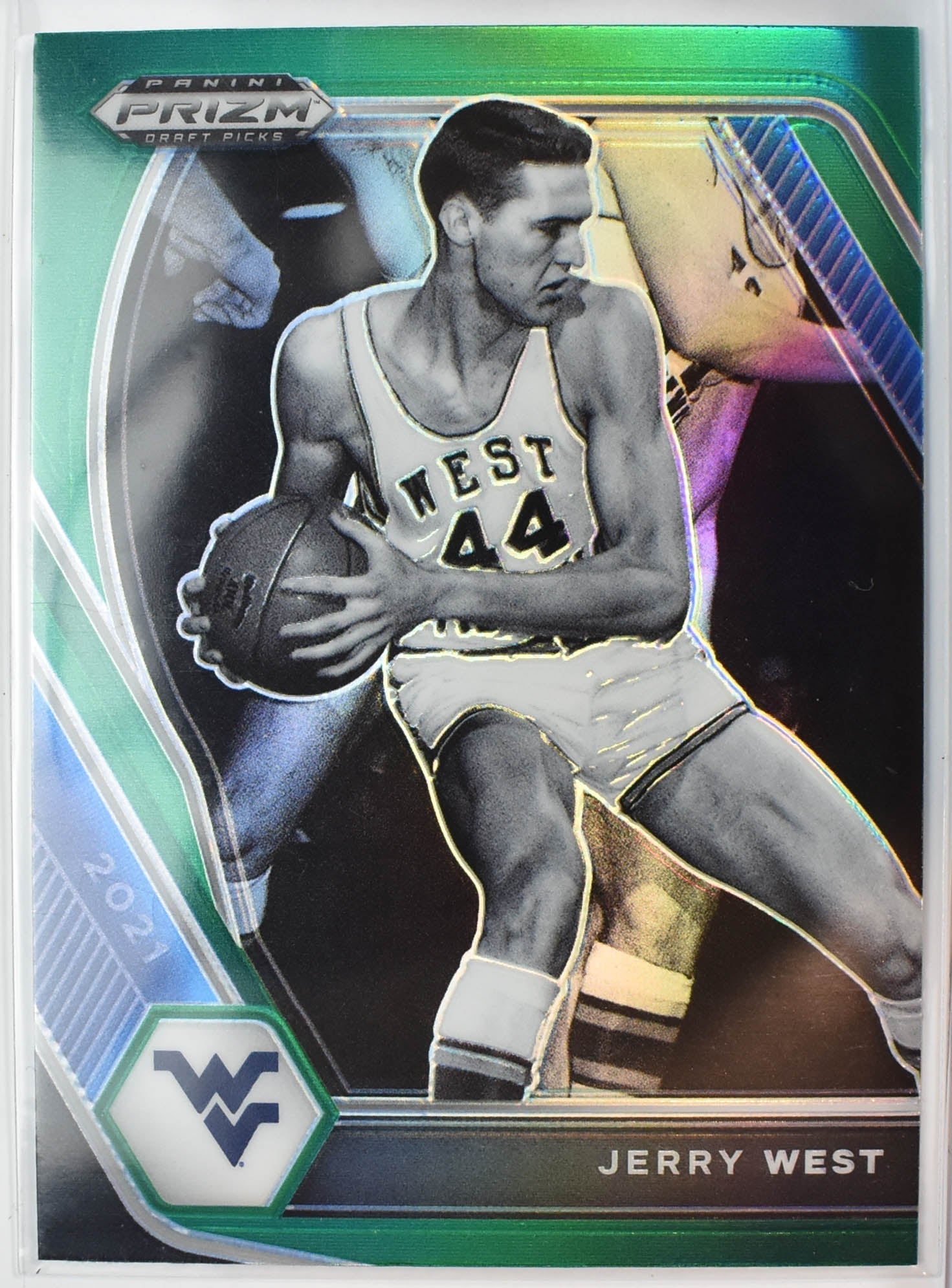 Jerry West 100 Panini Prizm Green Draft Picks 2021