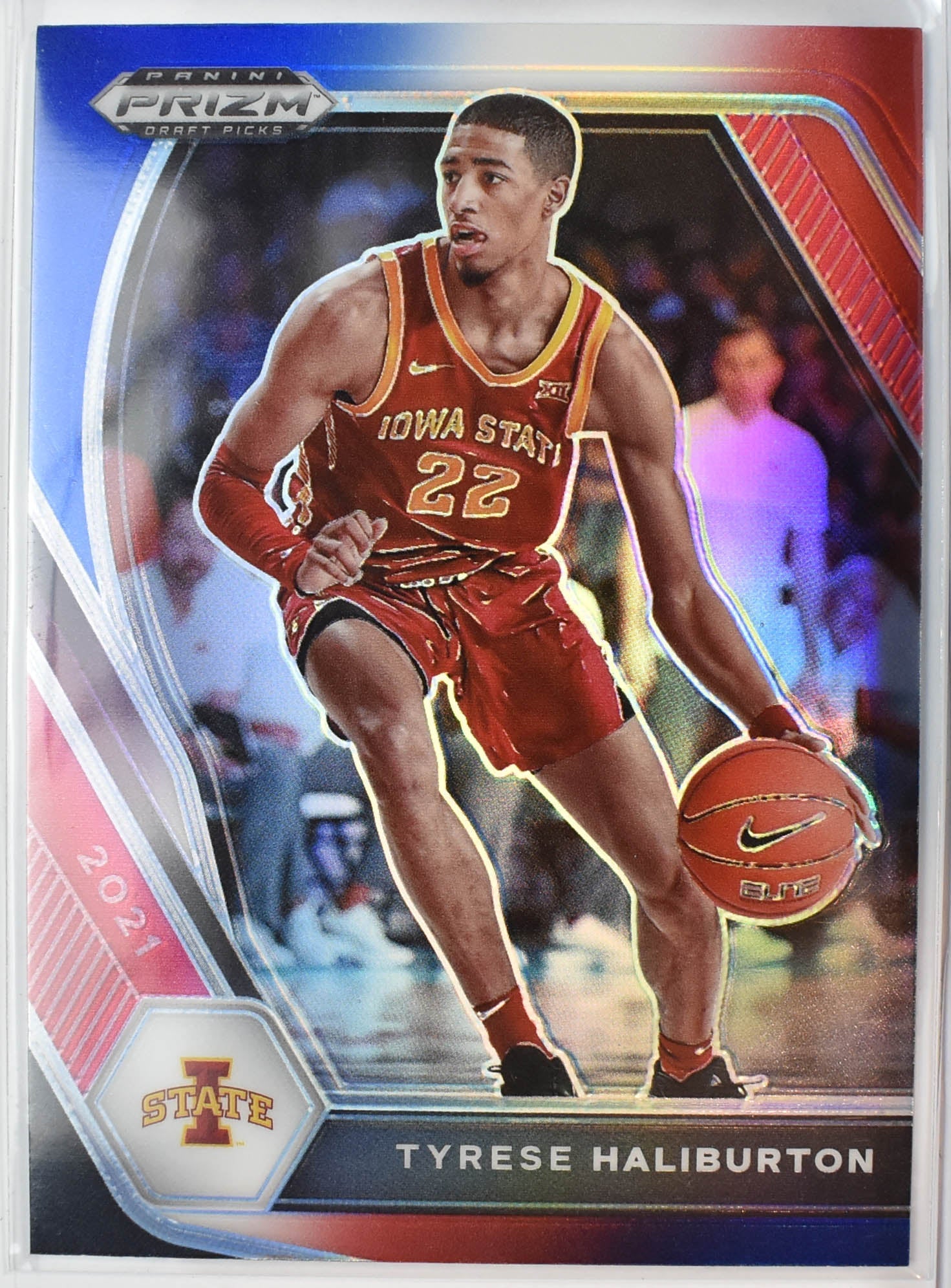 Tyrese Haliburton 37 Panini Prizm Red White Blue Draft Picks 2021