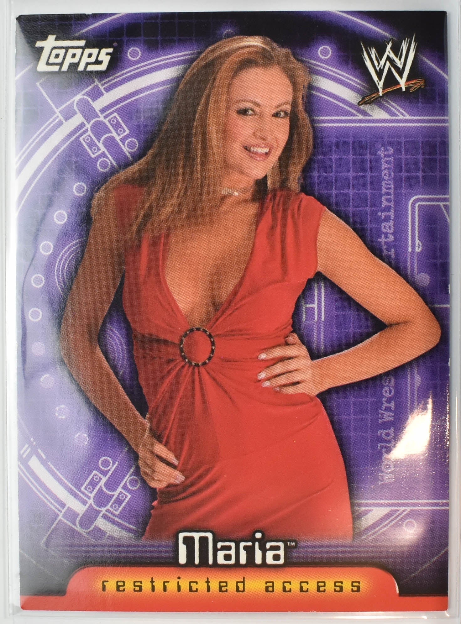 Maria 17 Restricted access Topps Wrestling Card 2006