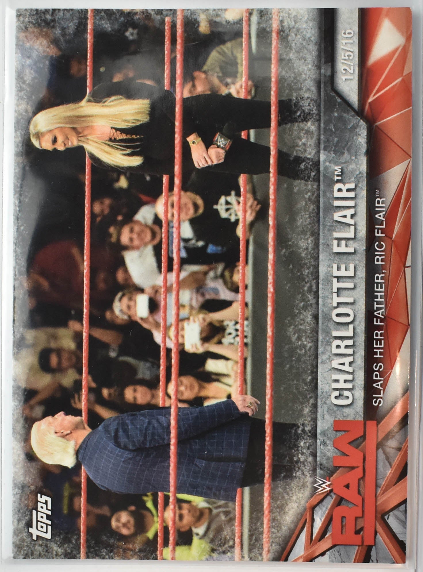 Charlotte Flair WWE-17 RAW Topps Wrestling Card 2017