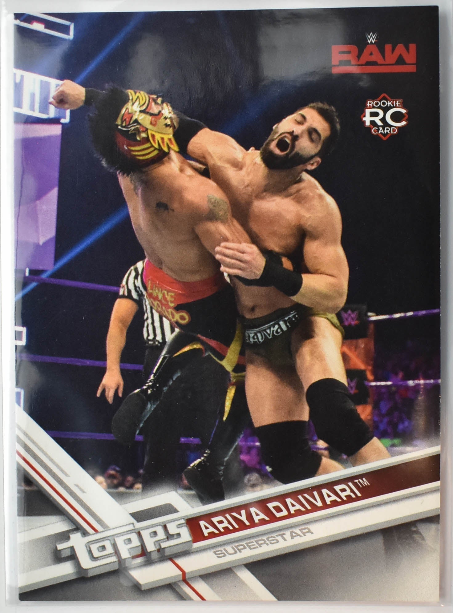 Ariya Daivari 107 Rookie Topps Wrestling Card RAW WWE 2017