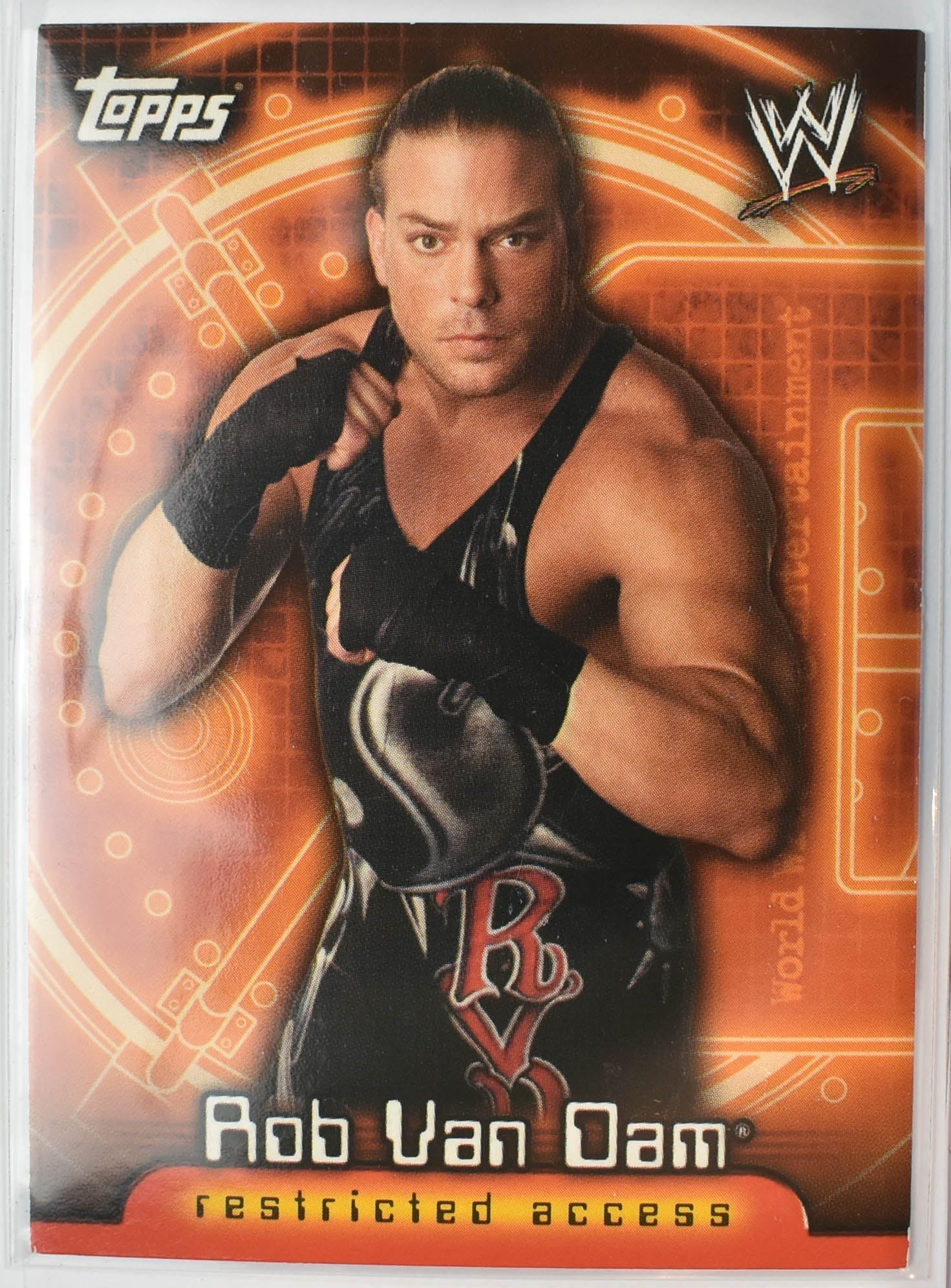 Rob Van Dam 22 Restricted access Topps Wrestling Card 2006