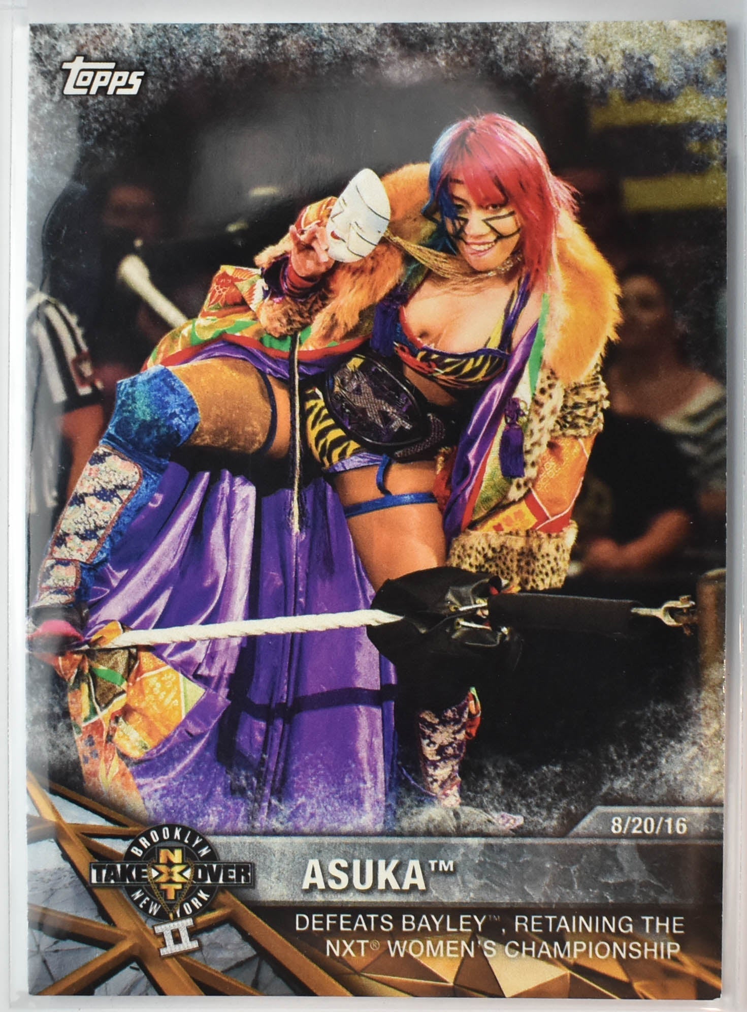 Asuka NXT-21 WWE 2017 Wrestling Card Take Over II