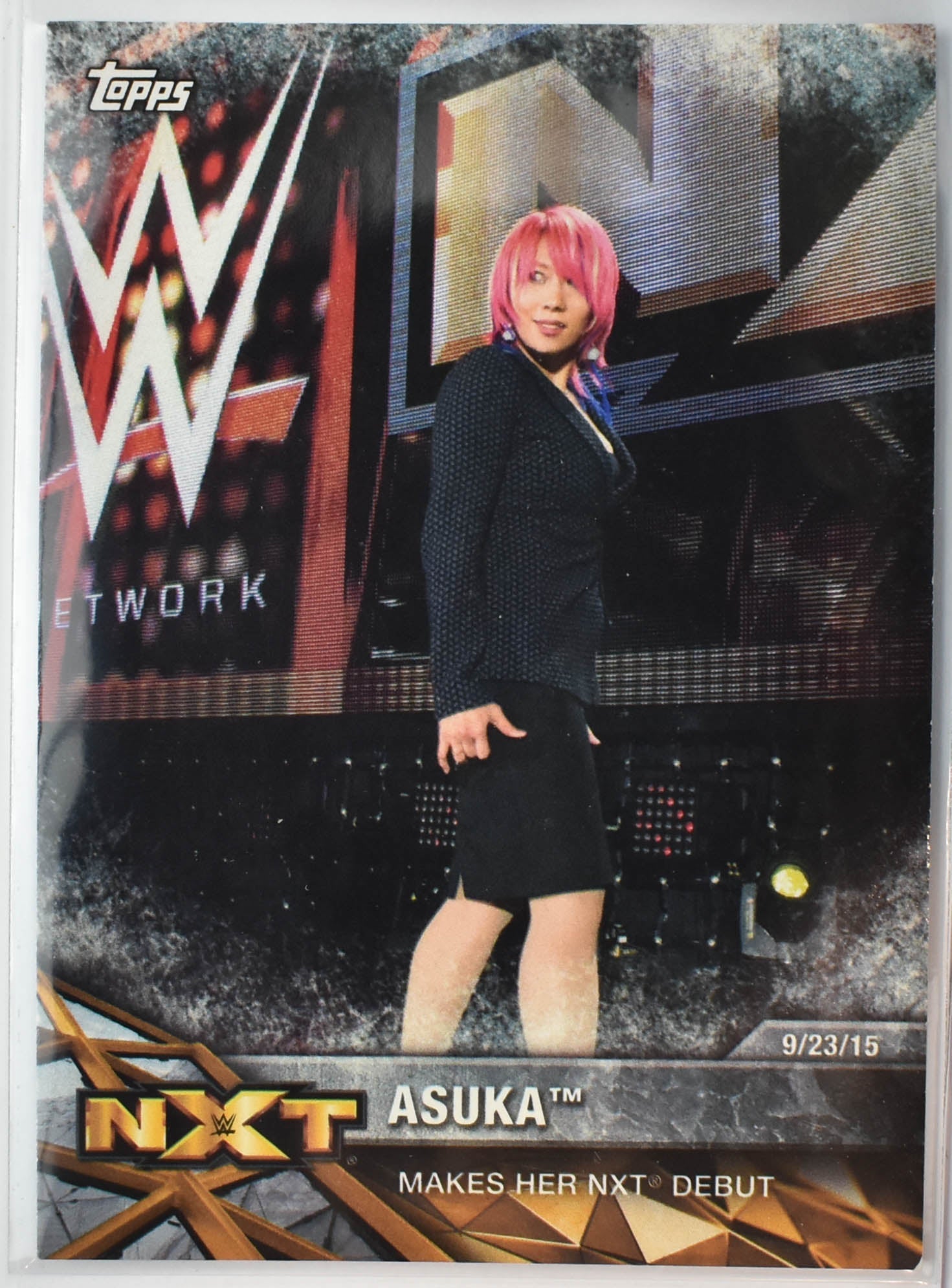 Asuka NXT-4 WWE 2017 Wrestling Card NXT Debut