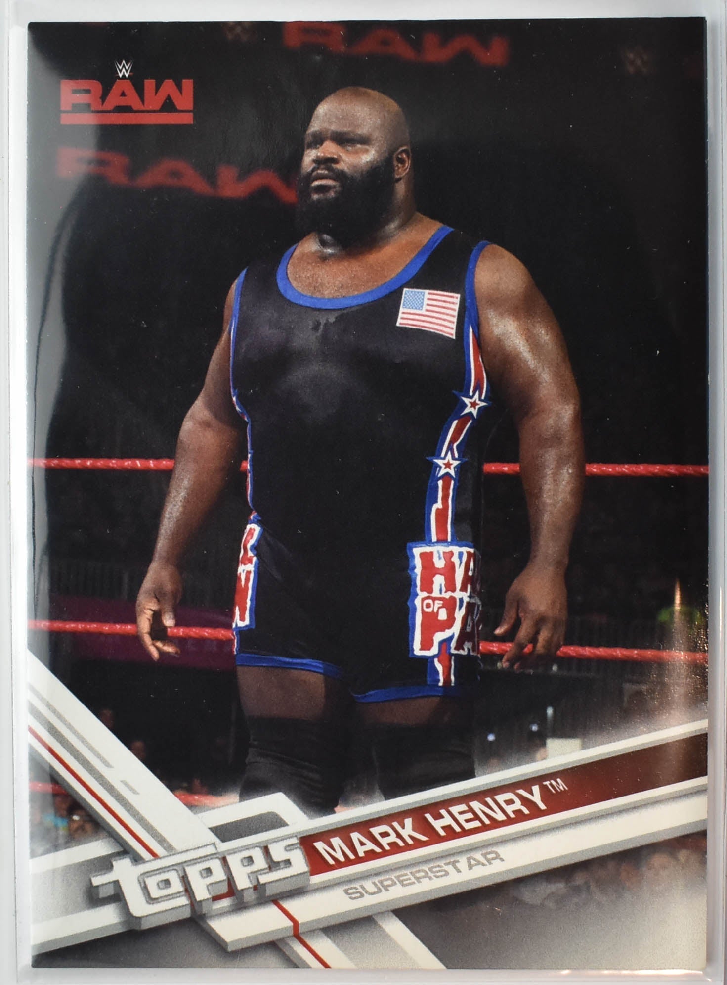 Mark Henry Topps WWE Wrestling Card 2017