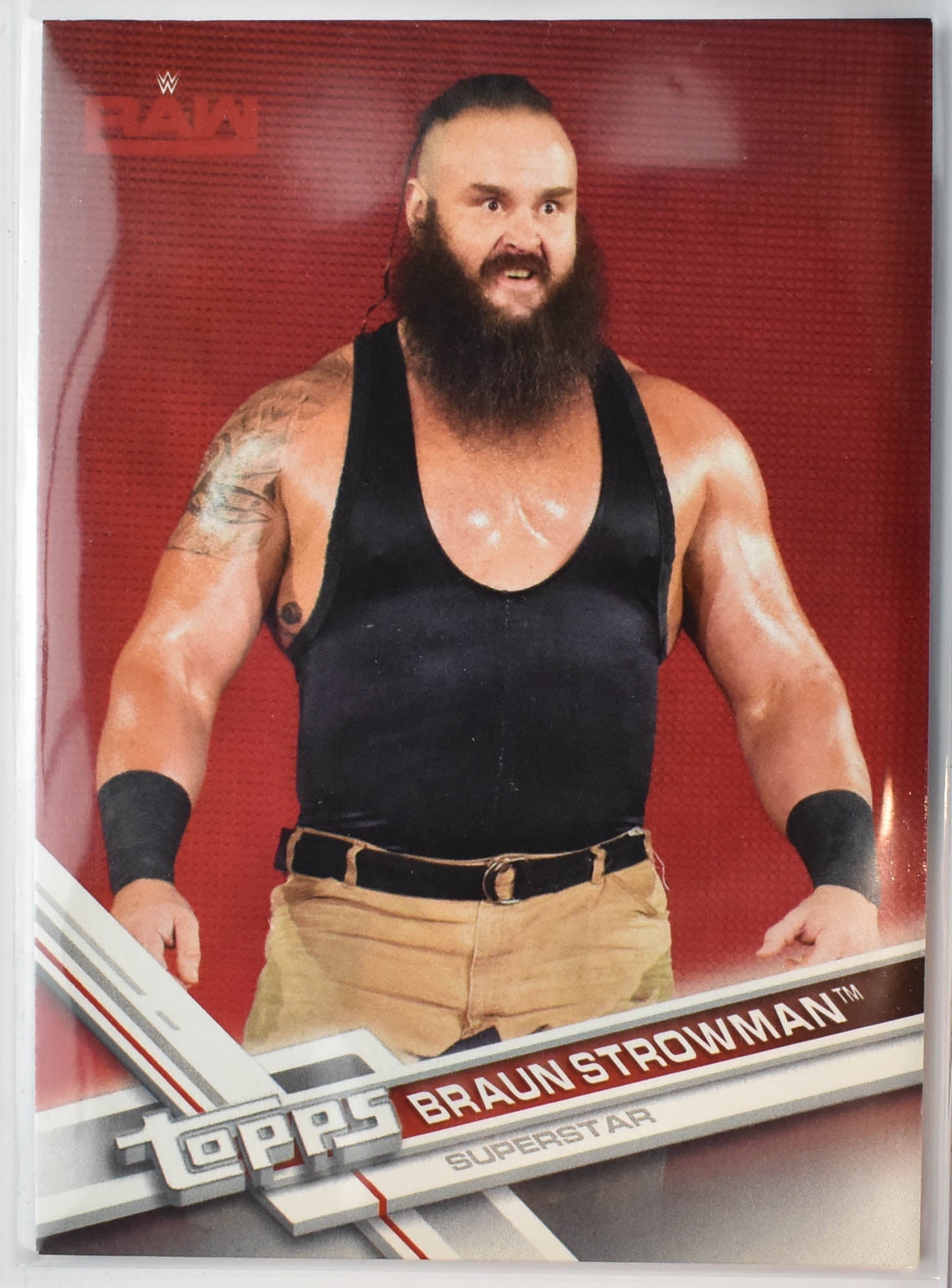 Braun Strowman 111 Topps WWE Wrestling Card 2017 RAW