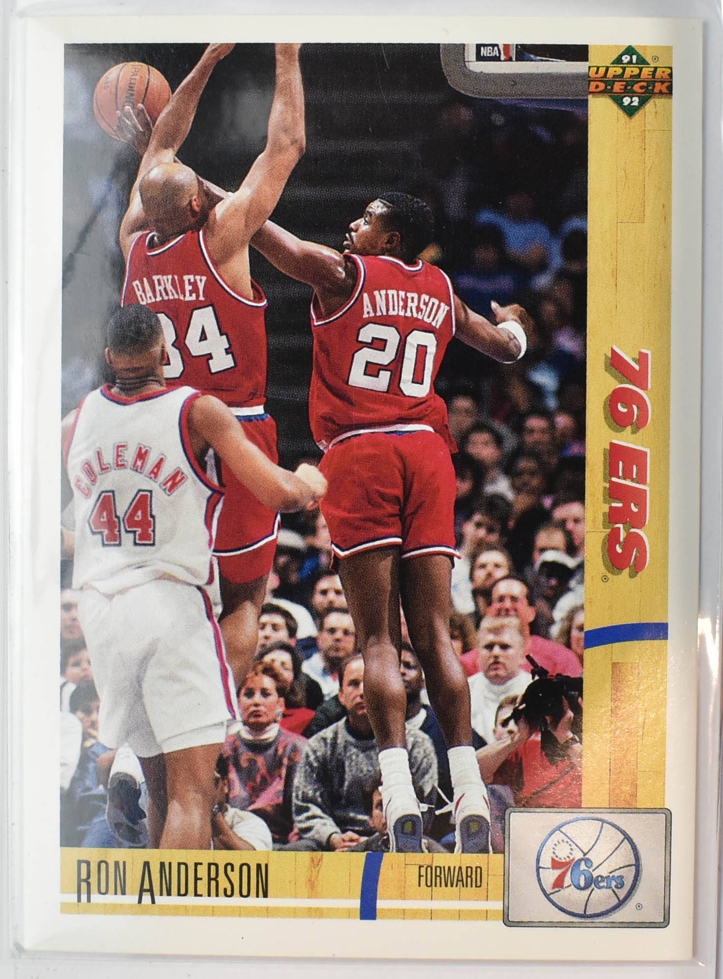 Ron Anderson 180 Upper Deck 1991 - 1992 Basketball Card