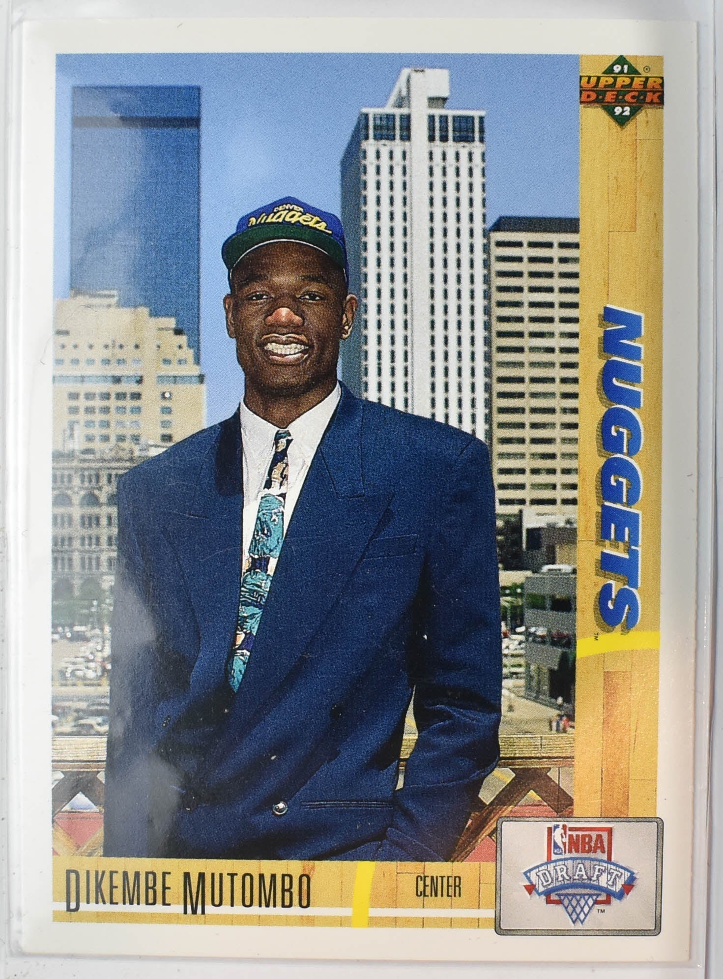 Dikembe Mutombo 3 Upper Deck 1991 - 1992 Basketball Card