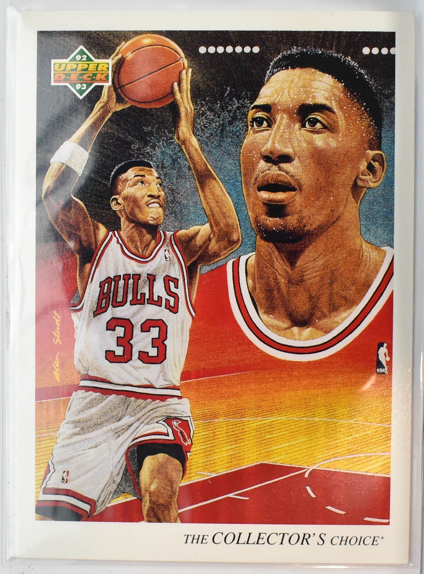 Scottie Pippen 37 Upper Deck 92-93 Chicago Bulls Checklist