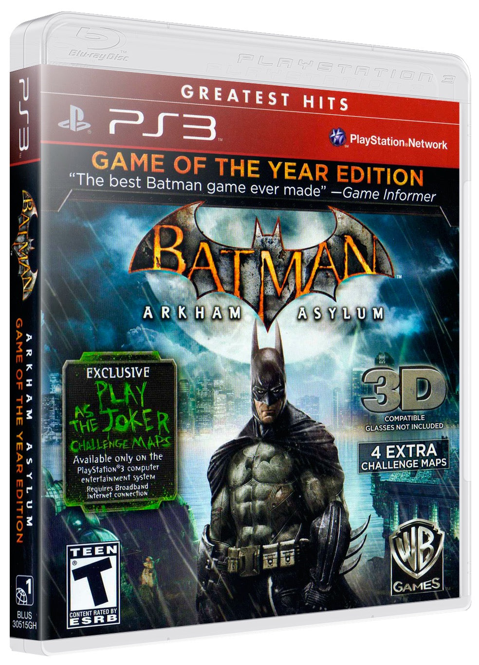 Batman Arkham Asylum PS3 Sony Playstation 3 Used Video Game