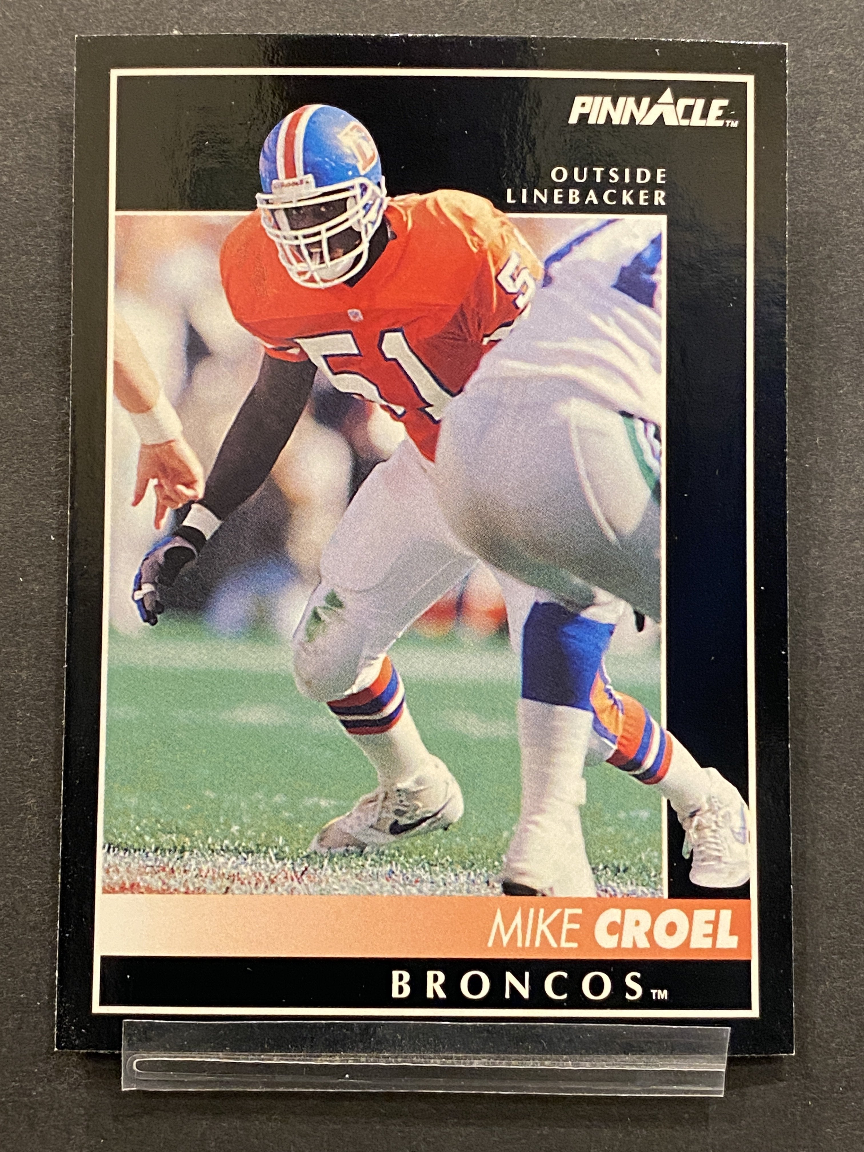 Mike Croel Pinnacle Football Card