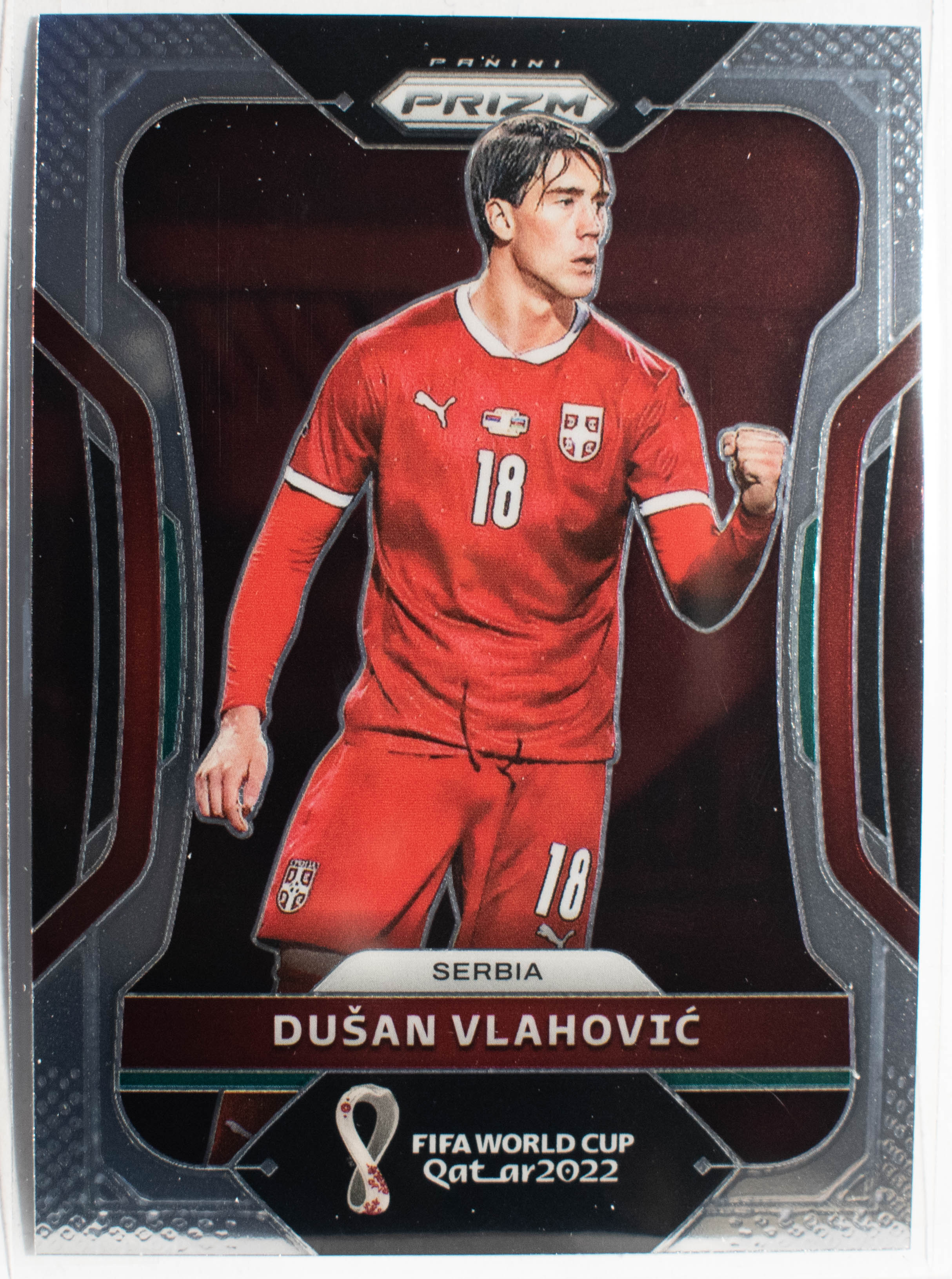 255 Dusan Vlahovic 2022 Panini Prizm FIFA World Cup Road To Qatar