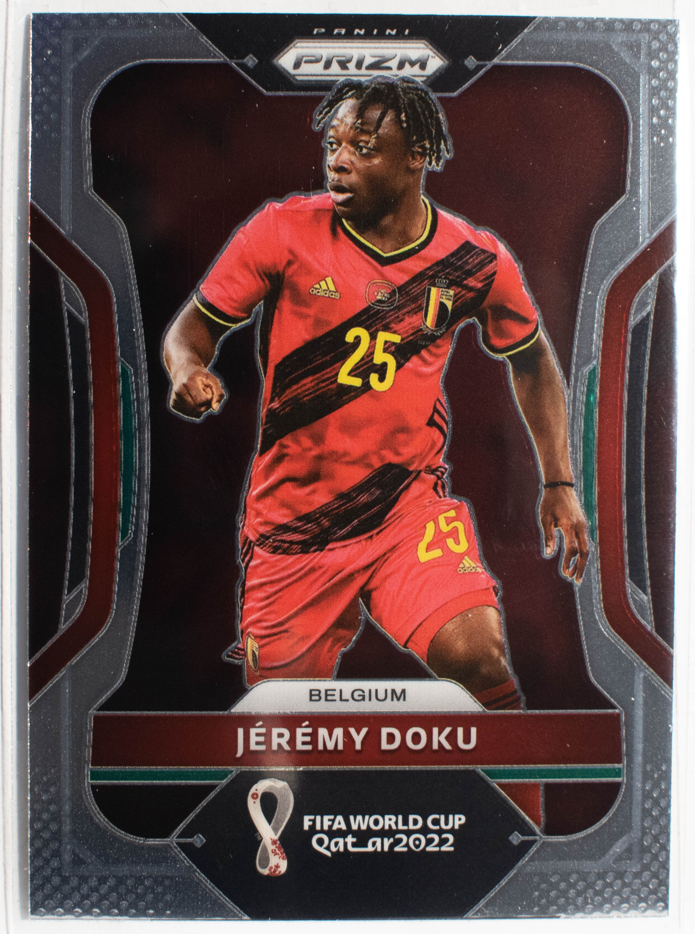 18 Jeremy Doku 2022 Panini Prizm FIFA World Cup Road To Qatar