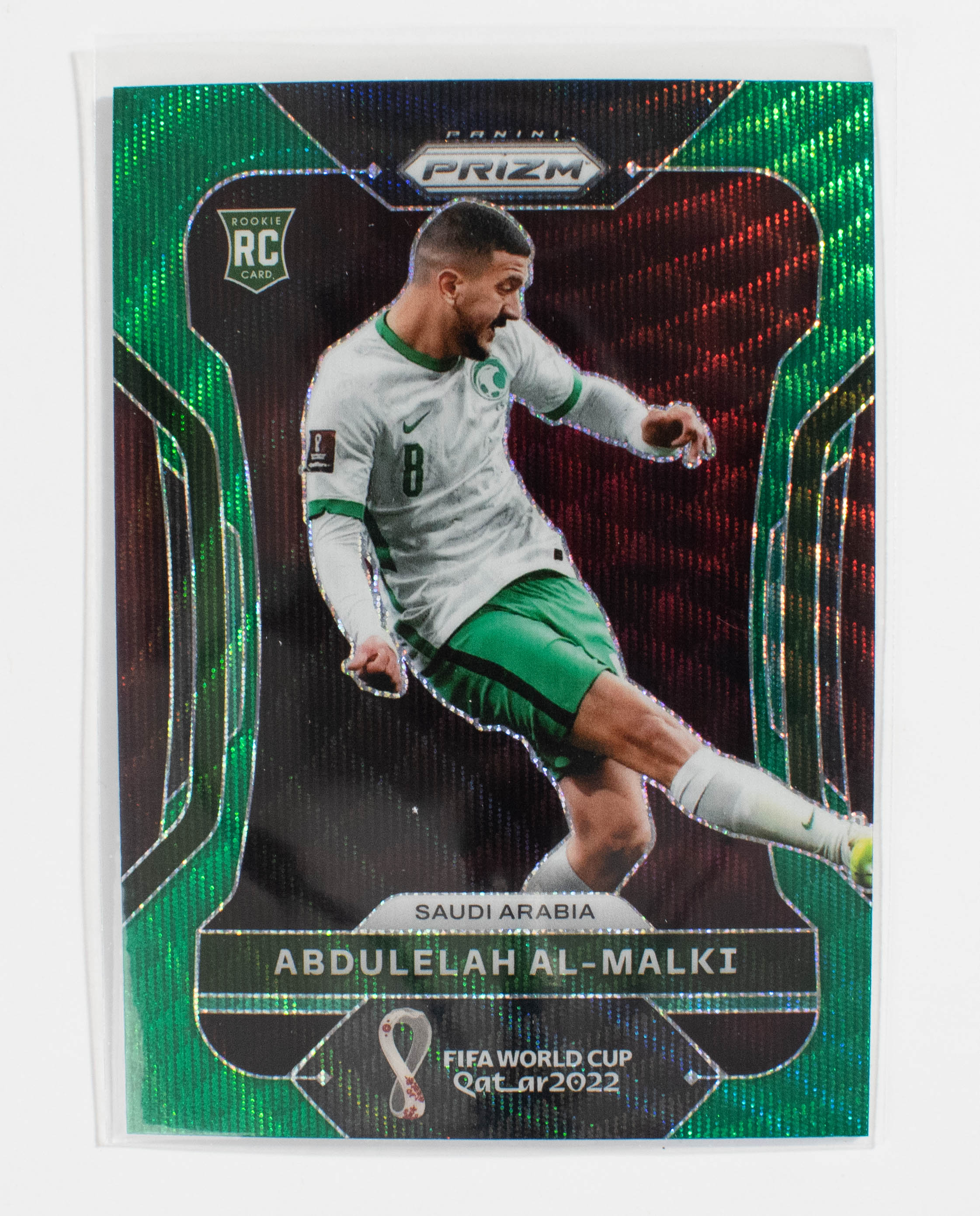 2022 Panini Prizm FIFA World Cup Green Wave 211 Abdulelah Al-Malki