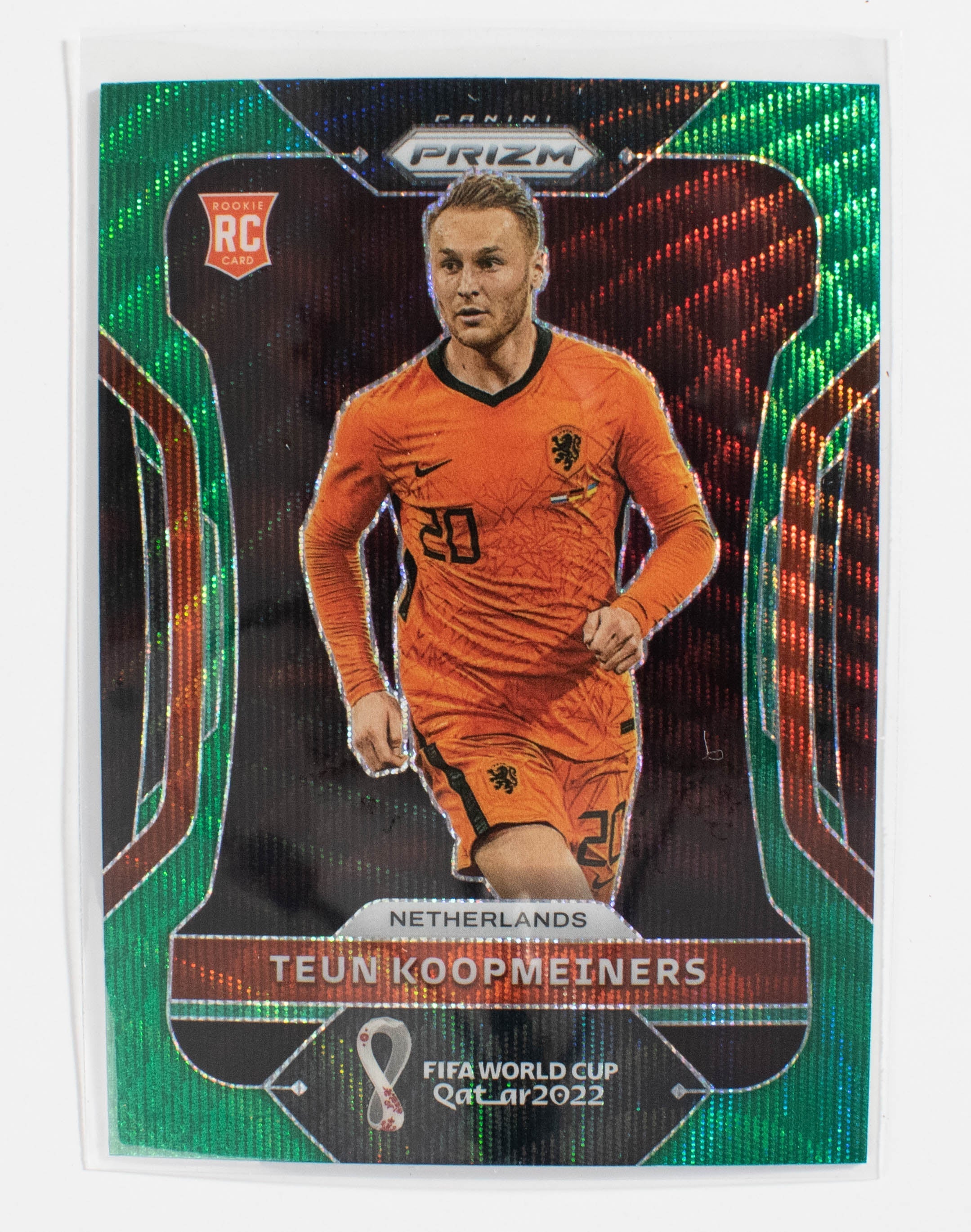 2022 Panini Prizm FIFA World Cup Green Wave 162 Teun Koopmeiners