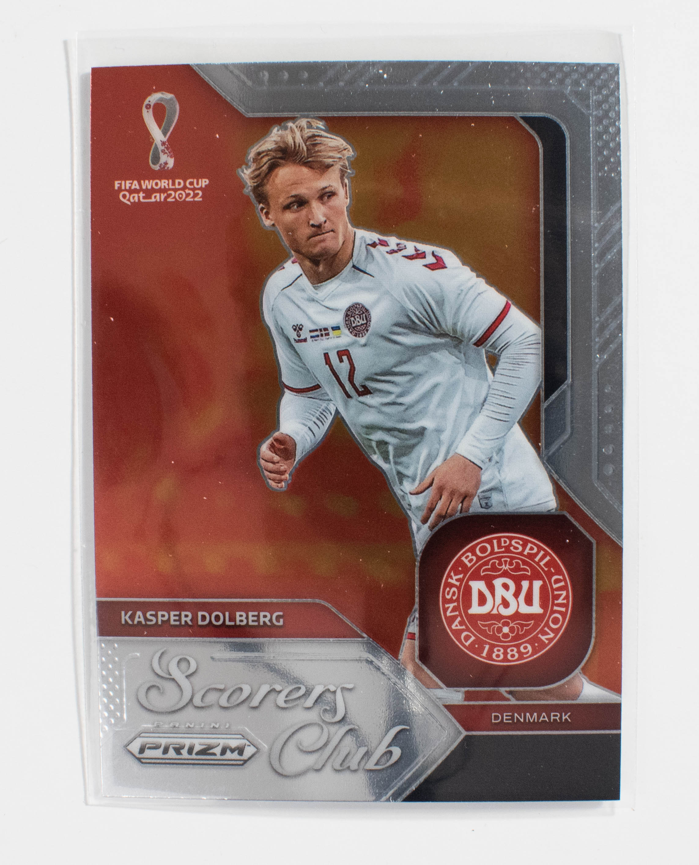 2022 Panini Prizm FIFA World Cup kasper Dolberg 4 Scores Club