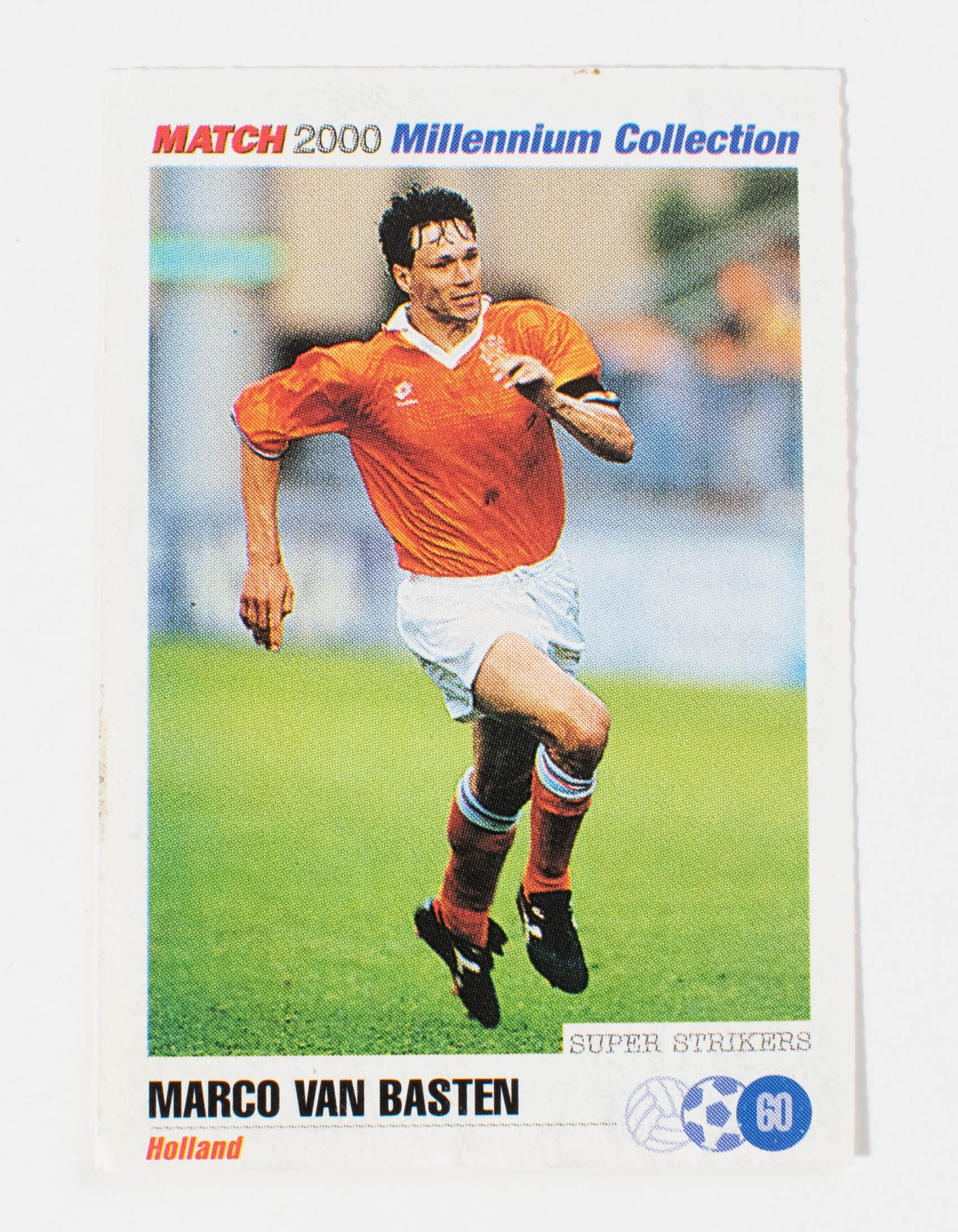 Marco Van Basten Super Strikers Soccer Card 2000 Millennium Collection