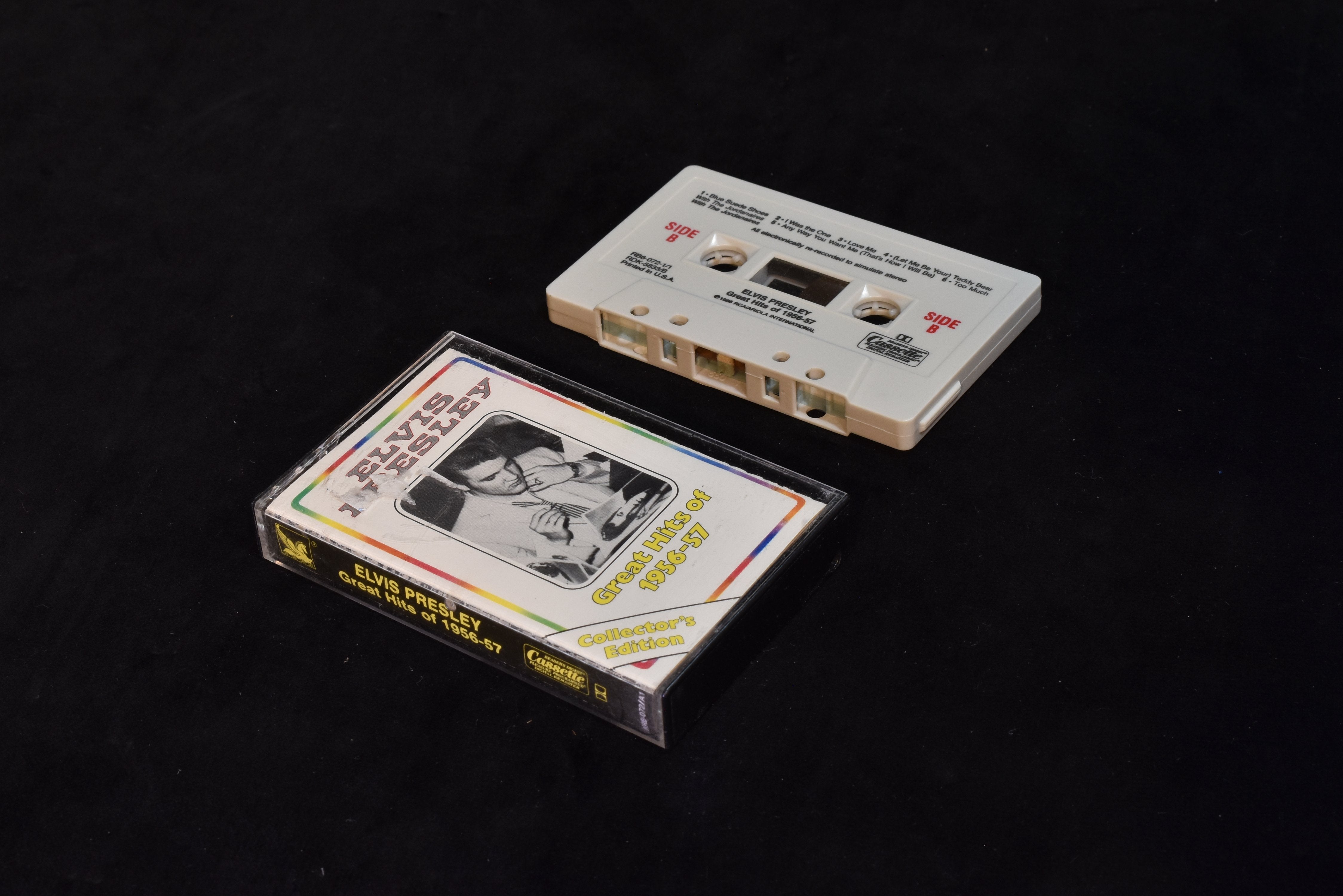 Elvis Presley great hits of 1956-57 cassette tape used