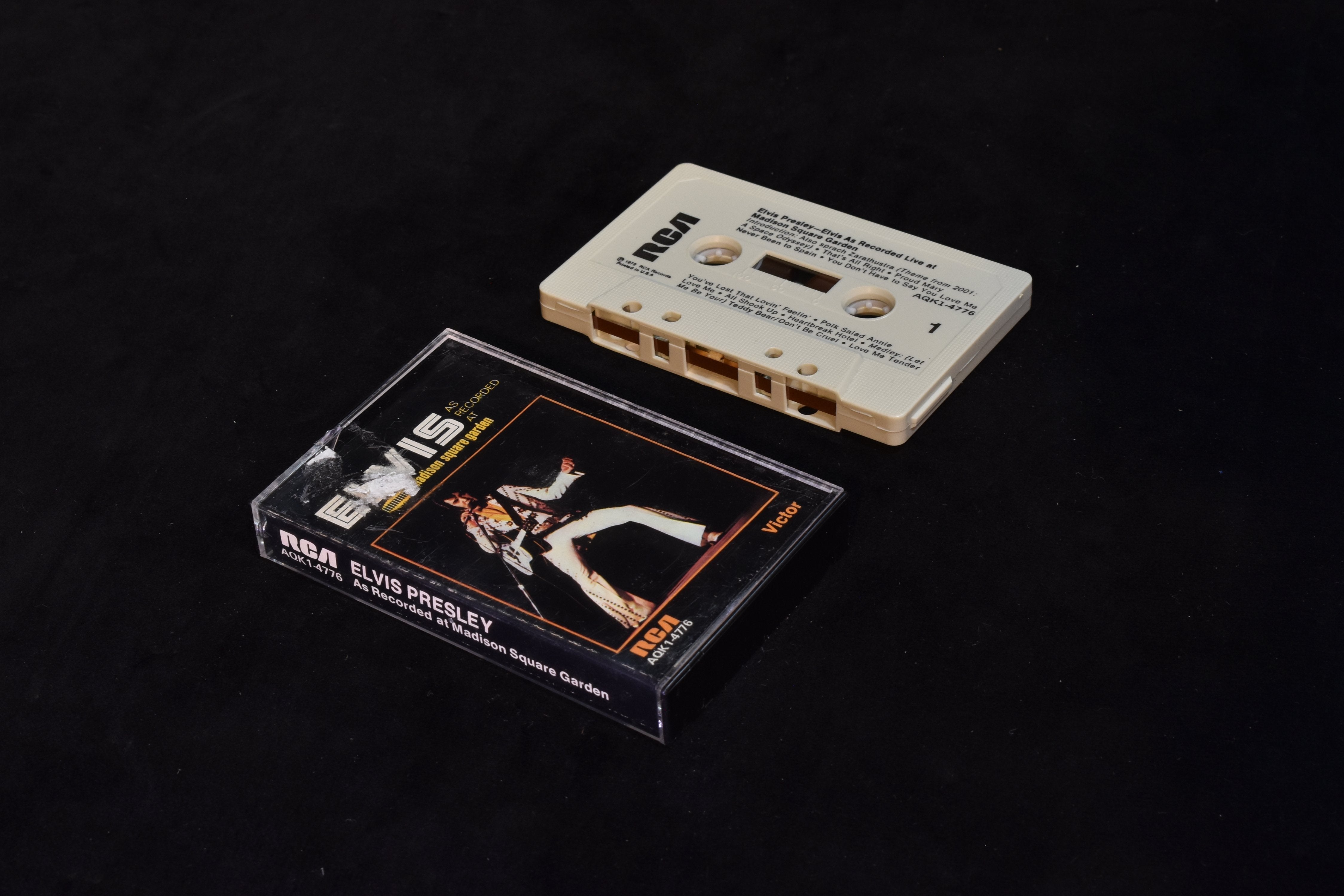 Elvis Presley Madison Square Garden recorded cassette tape