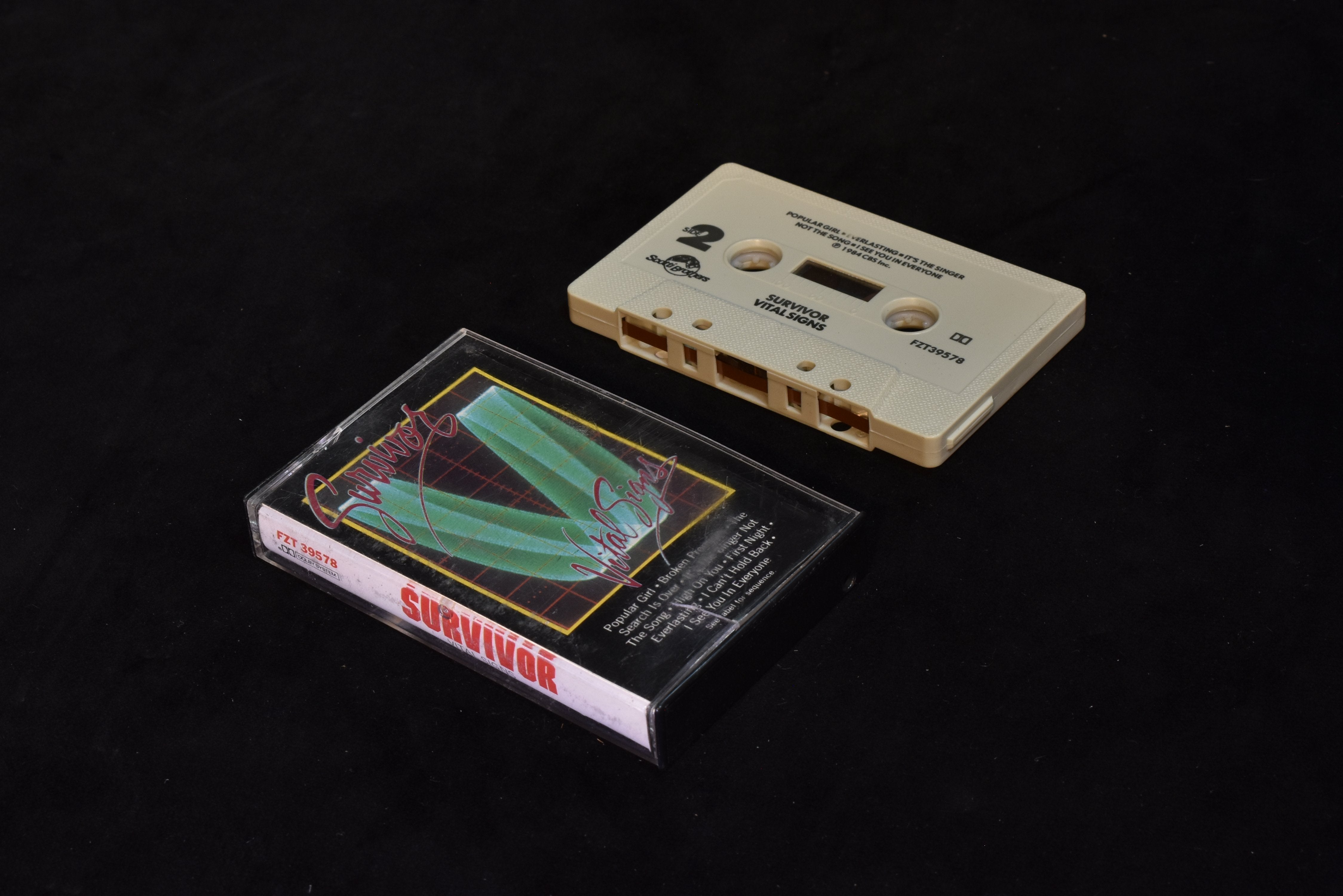 Survivor vital signs cassette tape used