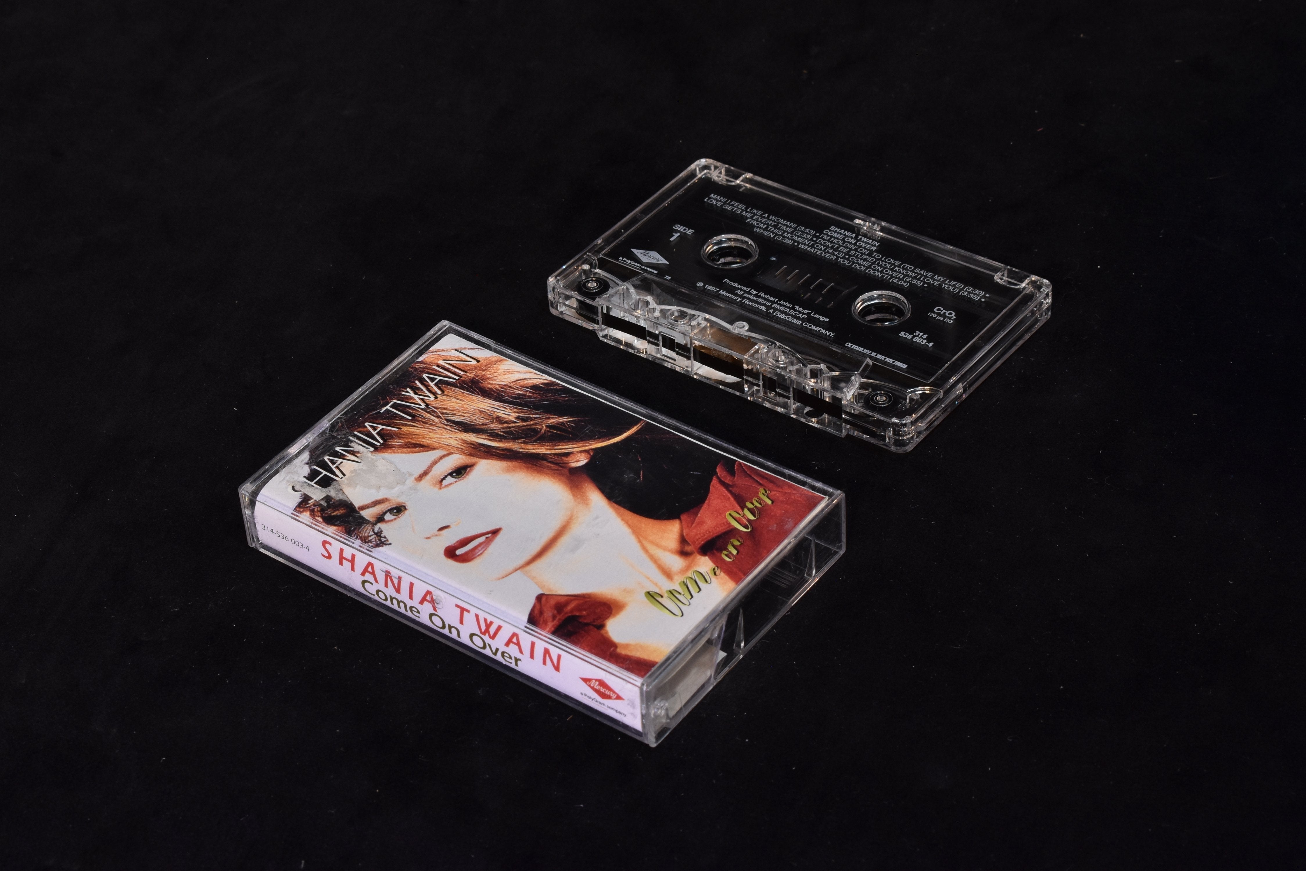 Shania Twain come on over to set tape used