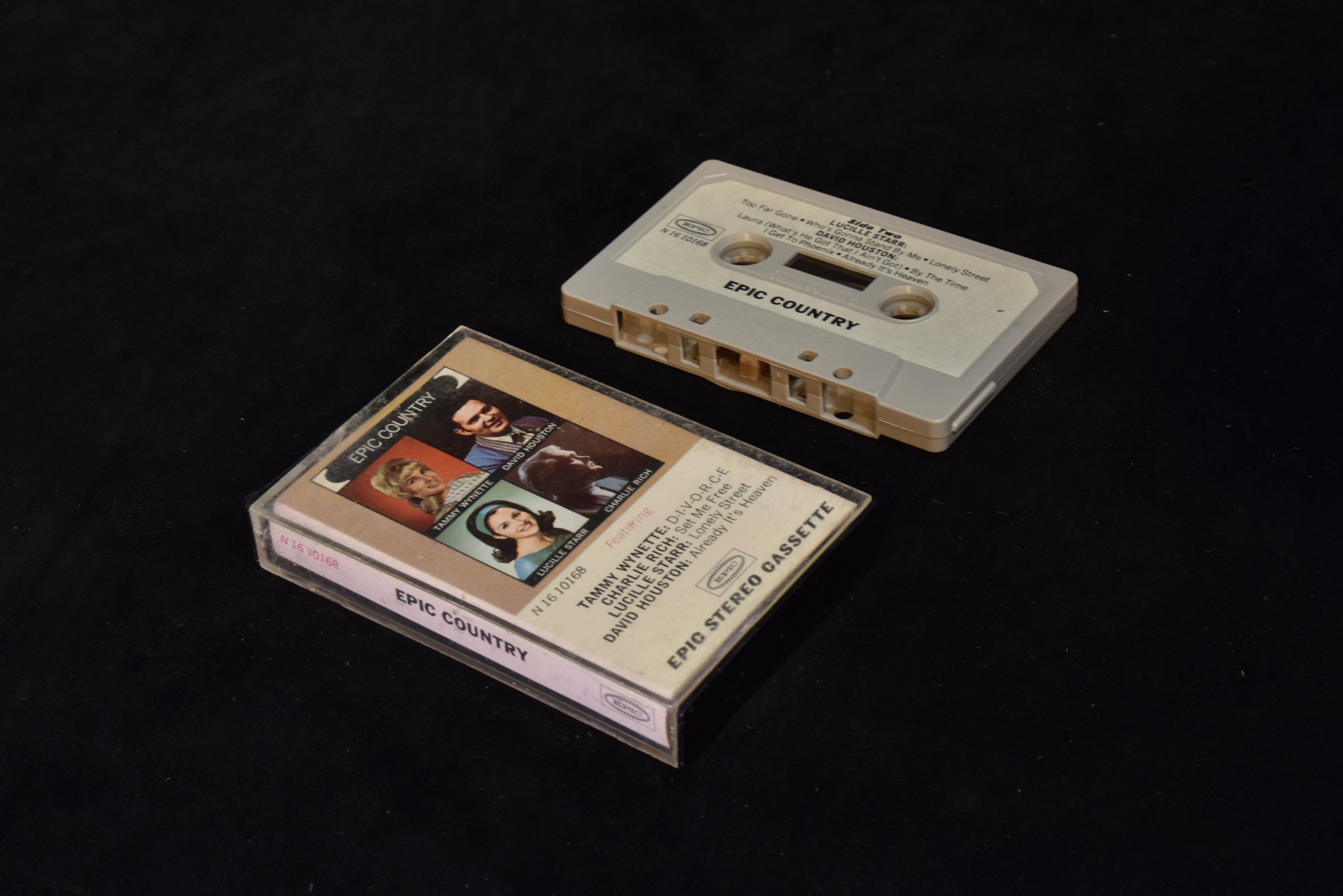 Epic country Tammy Wynette Charlie Rich David Houston cassette tape used