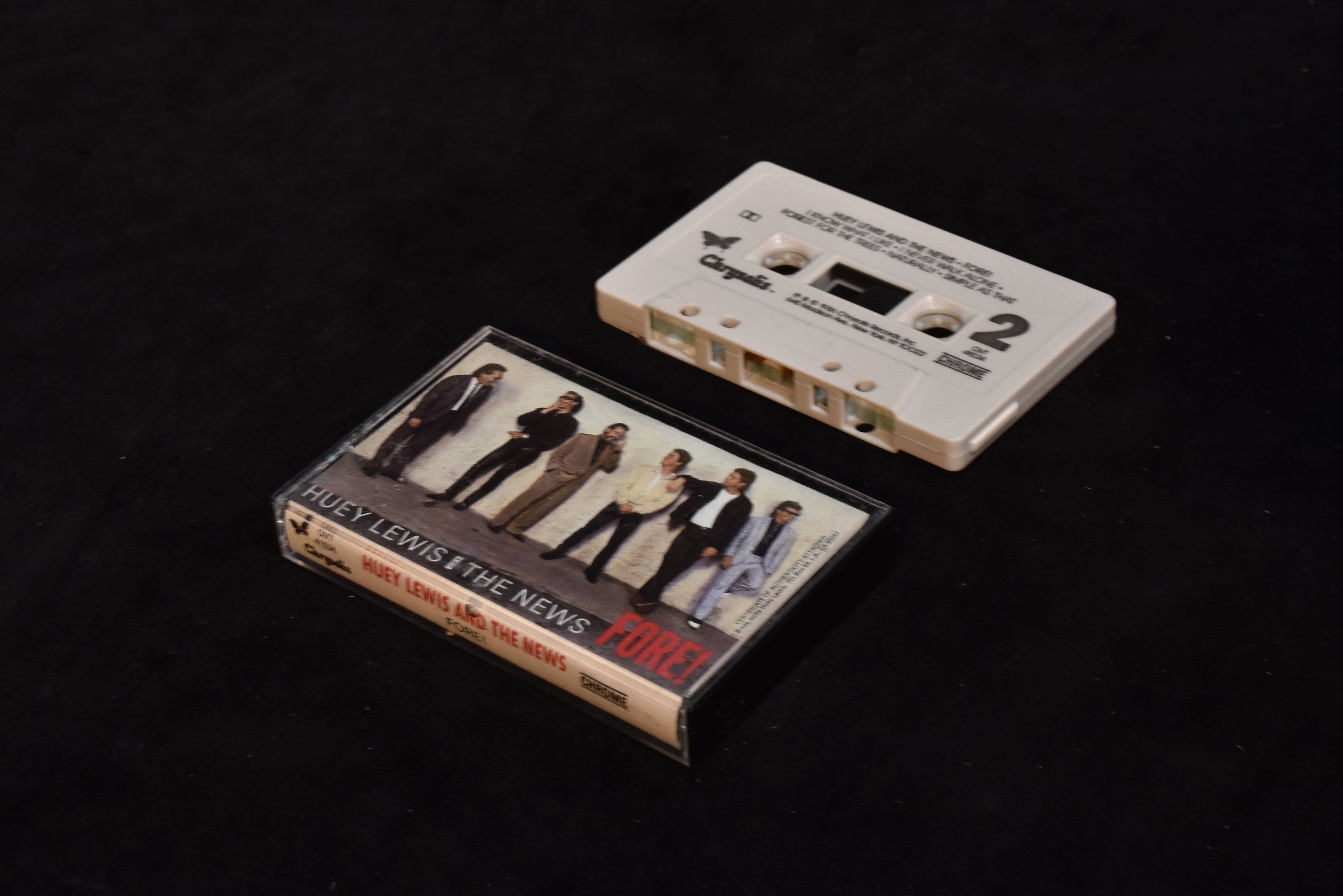 Huey Lewis and the news fore cassette tape used