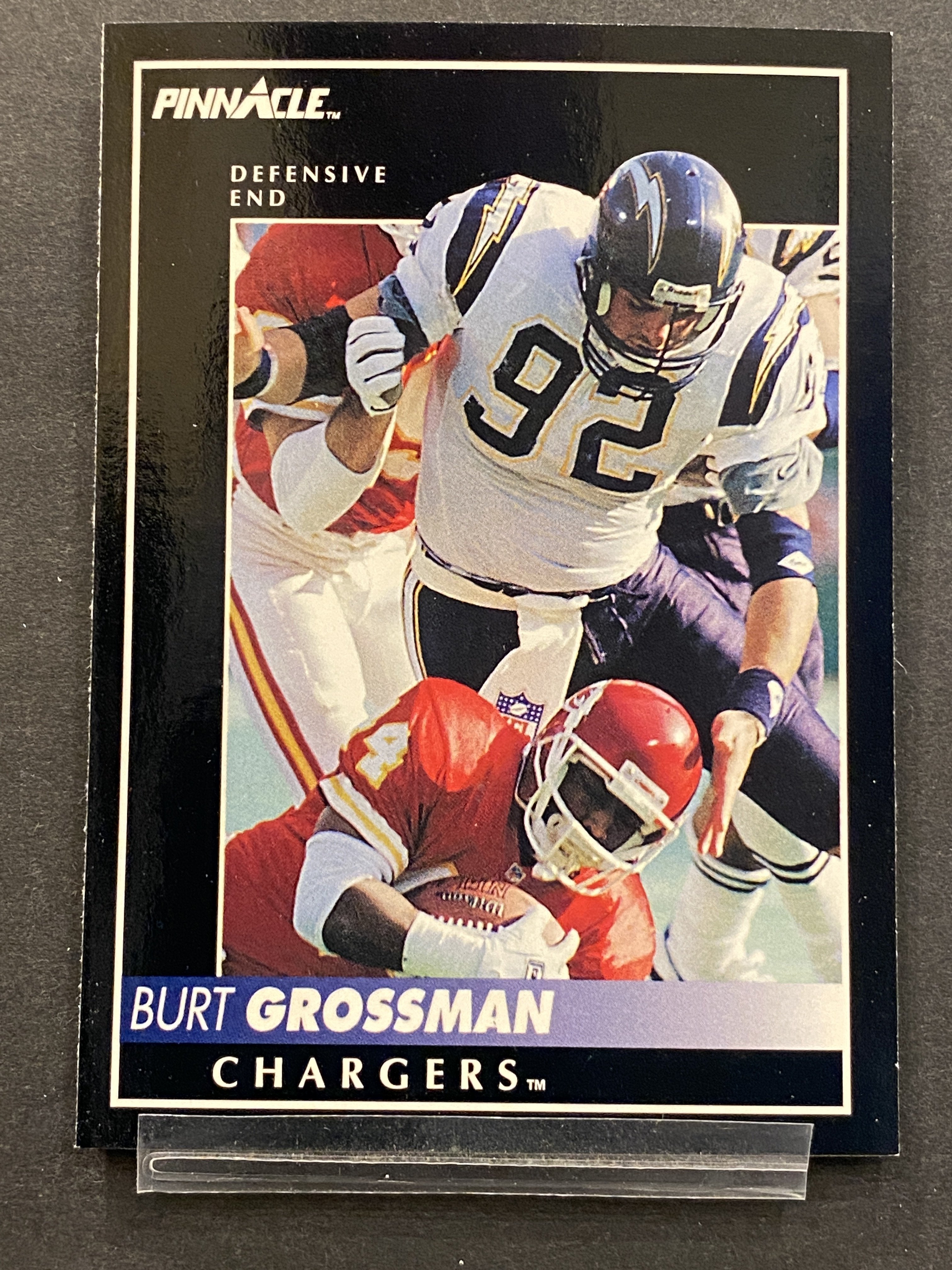 Burt Grossman Pinnacle Football Card