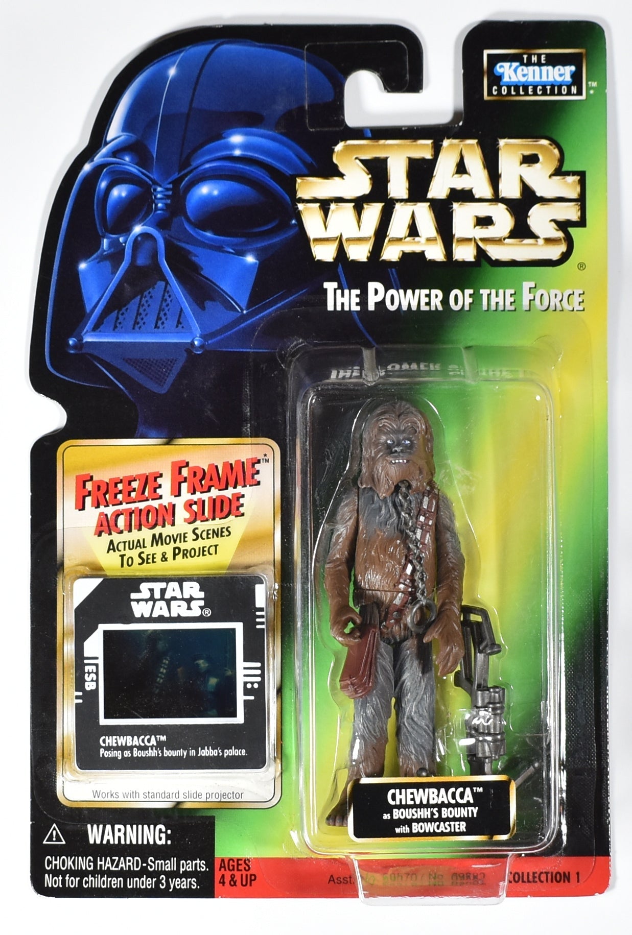 Star Wars Power of the Force Freeze Frame Chewbacca Boushh's Bounty Action Figur