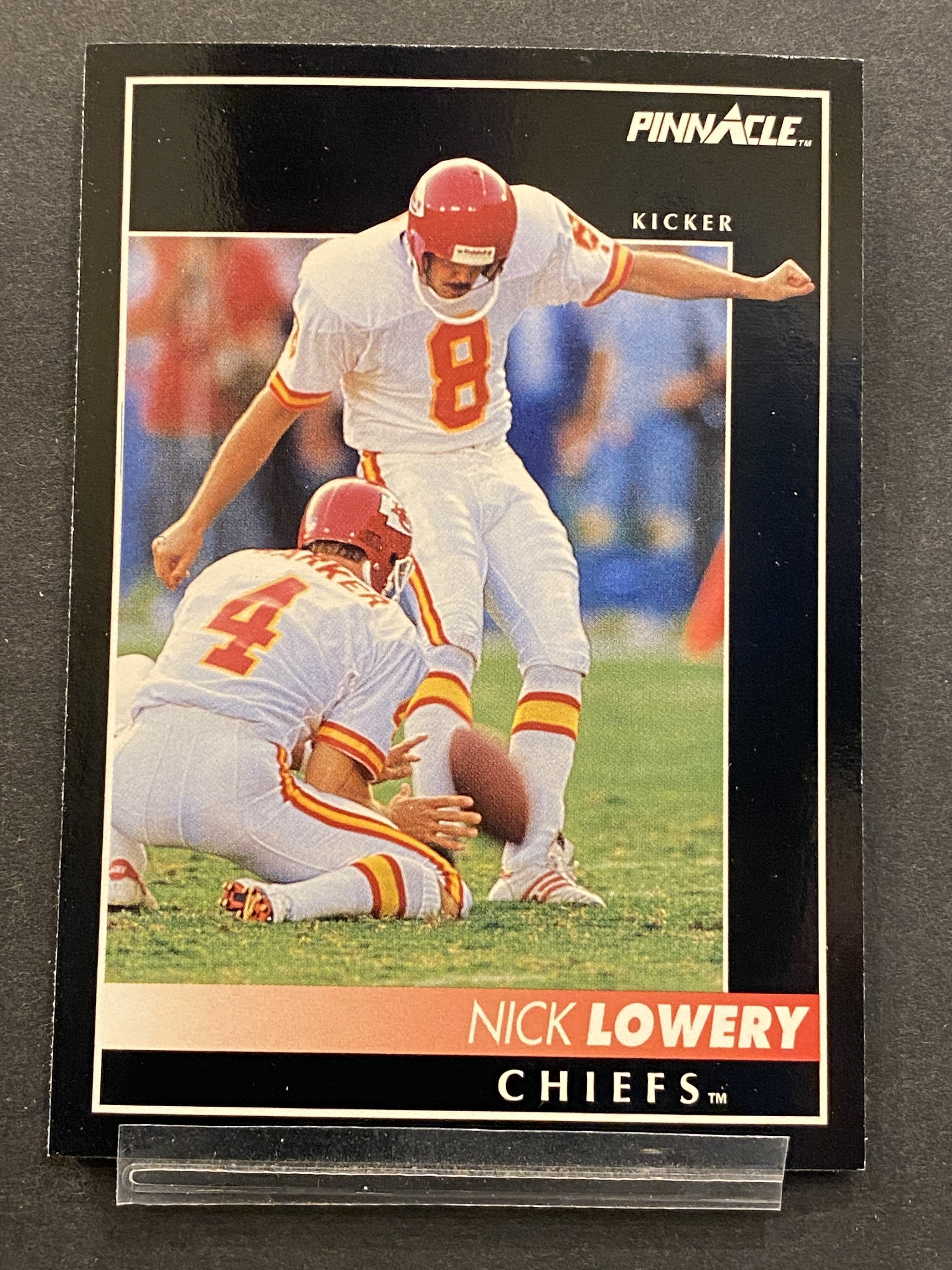 Nick Lowery Pinnacle Football Card