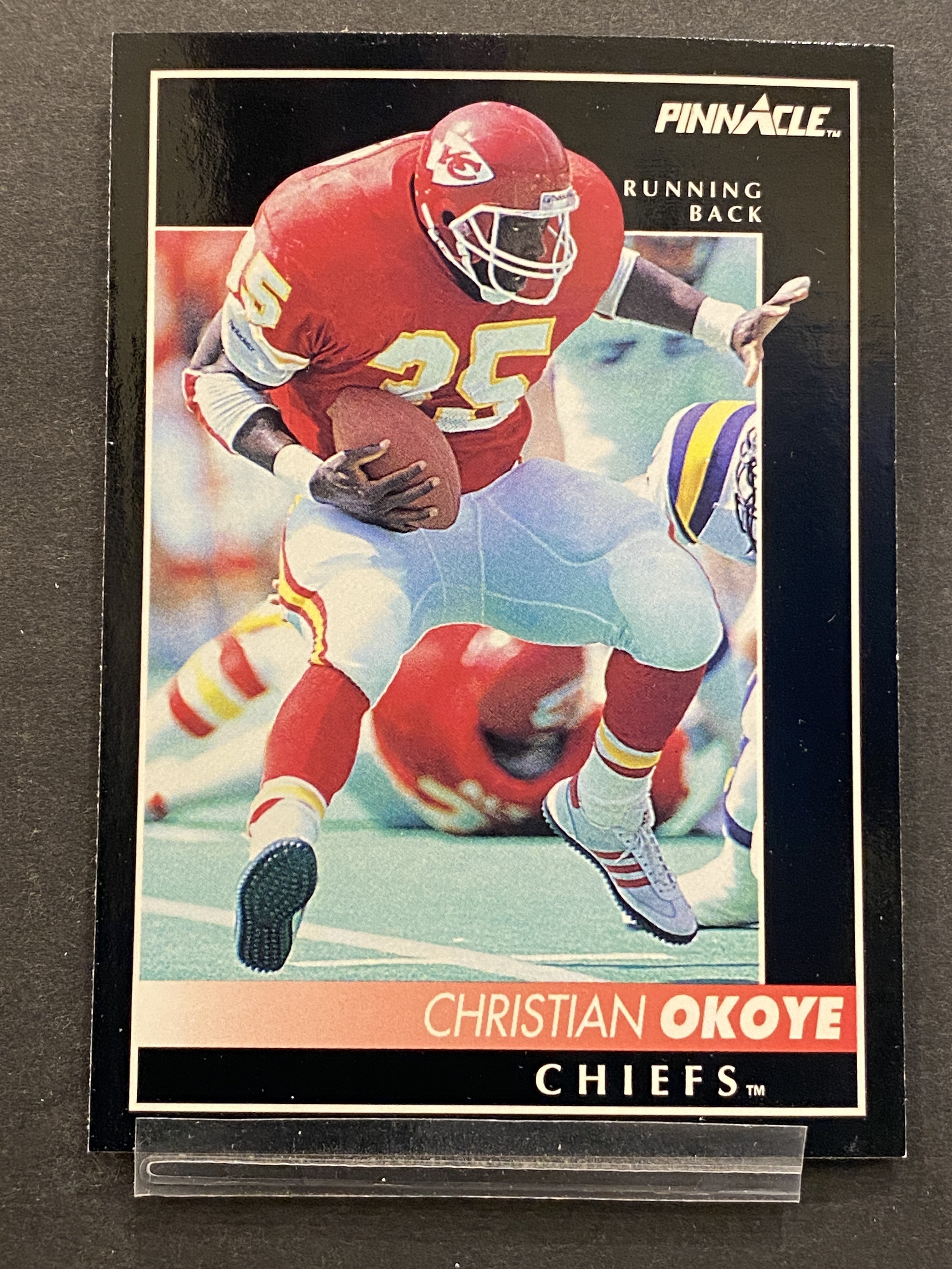 Christian Okoye Pinnacle Football Card